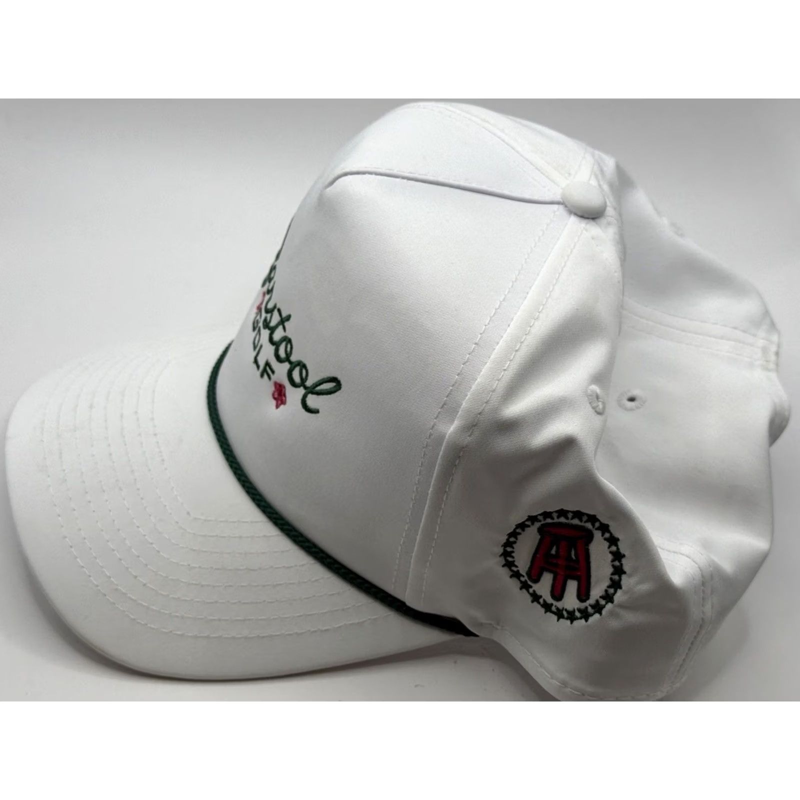 Imperial Barstool Golf IMPERIAL White Rope Snapback Hat Cap Mens Adjustable Solid Cap Golf Sports Hat Cap Size ONE SIZE - 2 Thumbnail