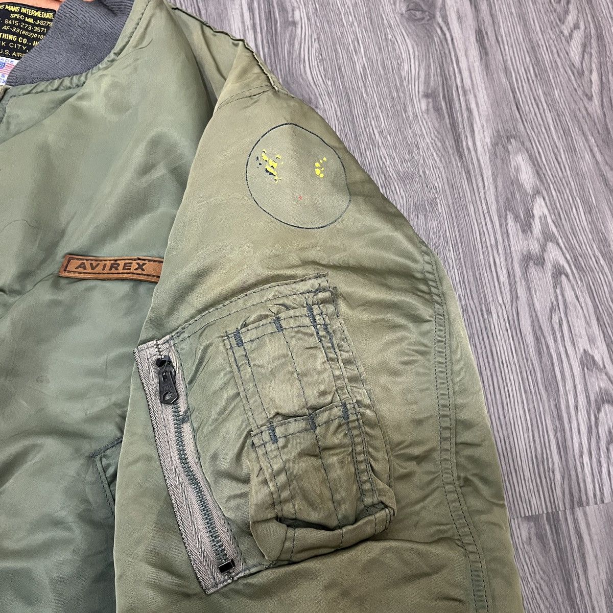 Avirex Sunfaded Vintage Avirex Ma 1 Fyl Jacket Bomber Reversible Size US M / EU 48-50 / 2 - 5 Thumbnail