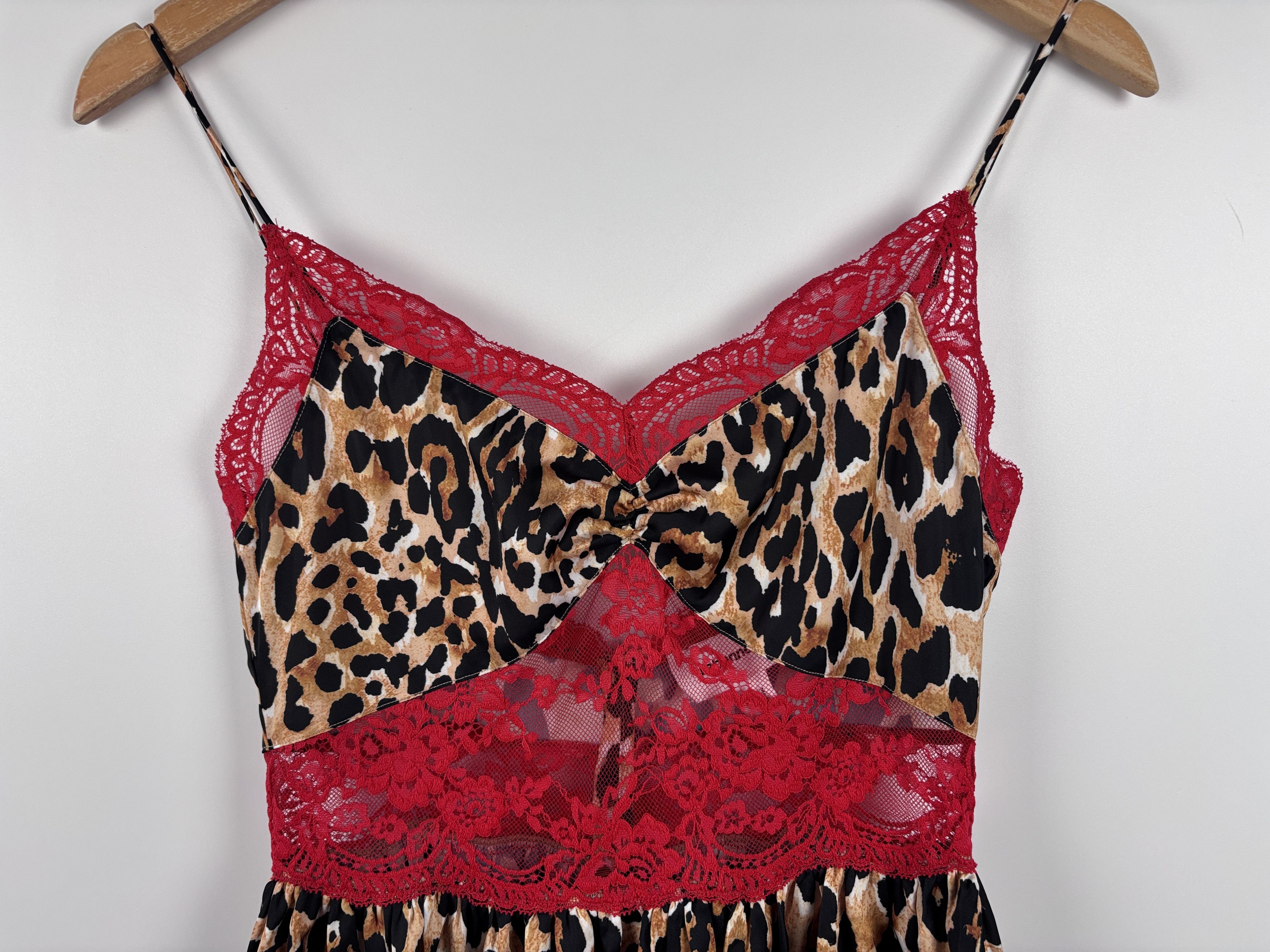 H&M × Paco Rabanne Paco Rabanne x H&M Leopard Mini Lace Dress Multicolor XS Size XS / US 0-2 / IT 36-38 - 3 Thumbnail