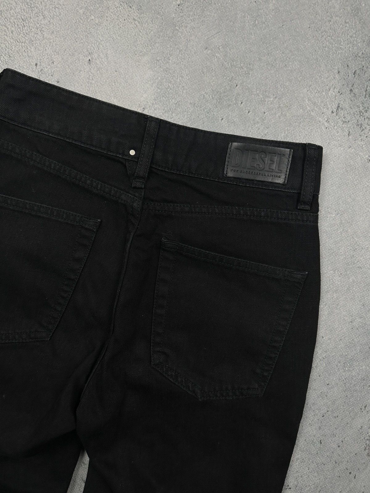 Diesel Diesel Industry Moto Coated Panel Zip Jeans Black Raw Hem Size 27" / US 4 / IT 40 - 19 Thumbnail