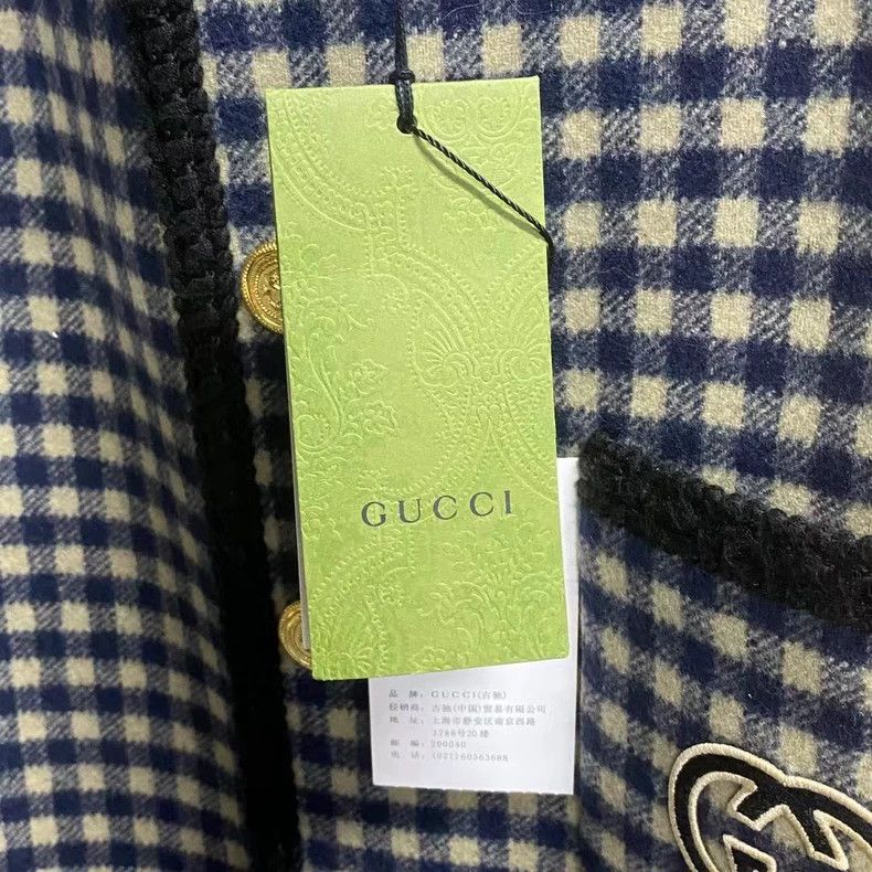 Gucci Gucci The latest black and white plaid logo jacket 2501-Nex Size US L / EU 52-54 / 3 - 4 Thumbnail