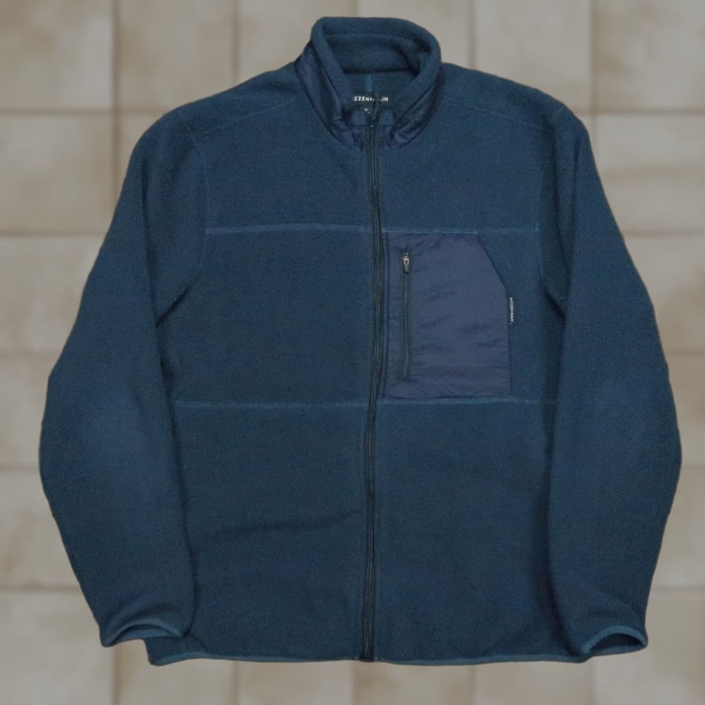 Mizzen+Main Mizzen+Main Jacket Mens Medium Blue Full Zip Pockets Alpine Fleece Size US M / EU 48-50 / 2 - 1 Thumbnail
