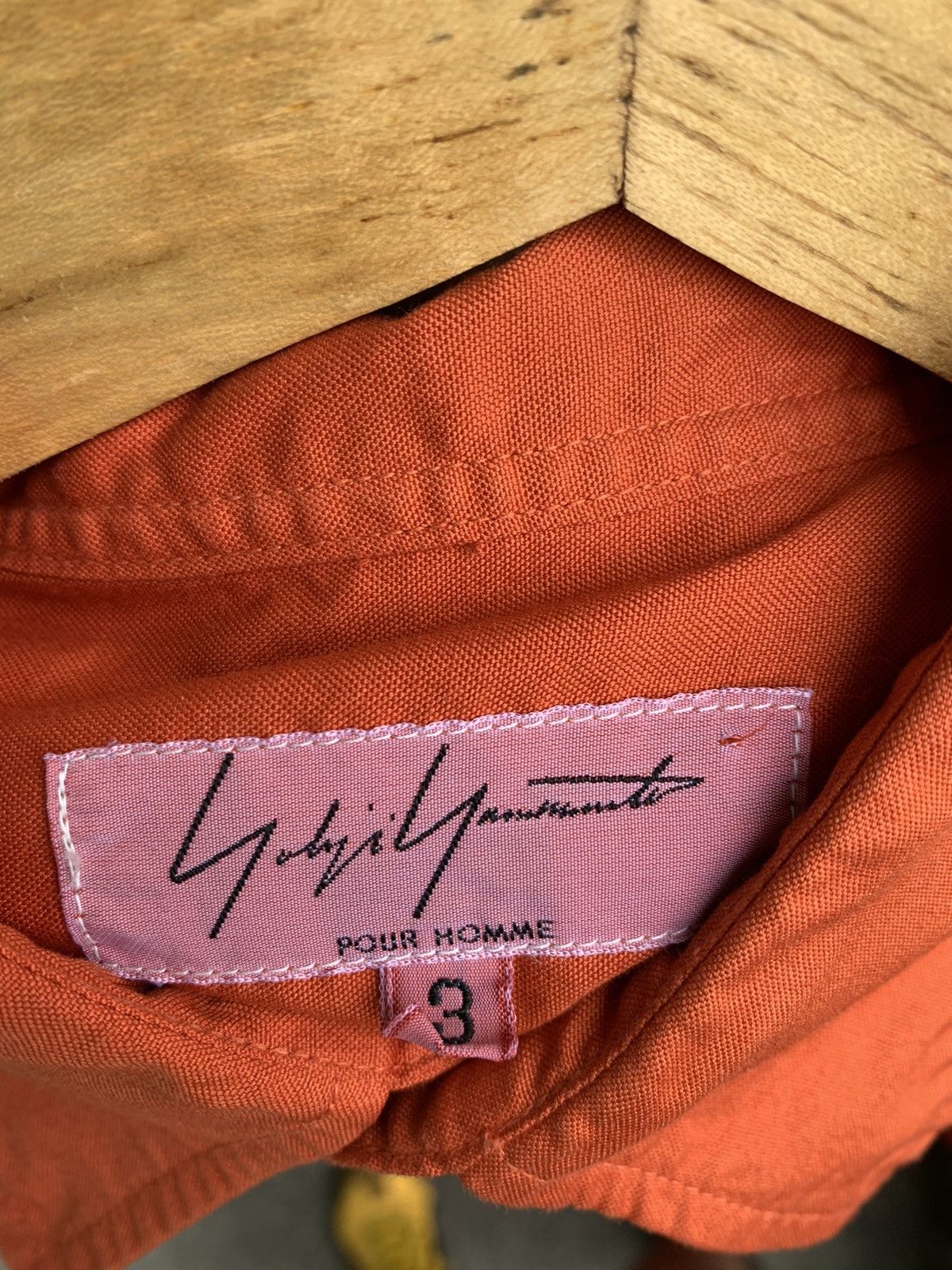 Yohji Yamamoto SS16 Orange Dyed Button Up Shirt Size US L / EU 52-54 / 3 - 6 Thumbnail