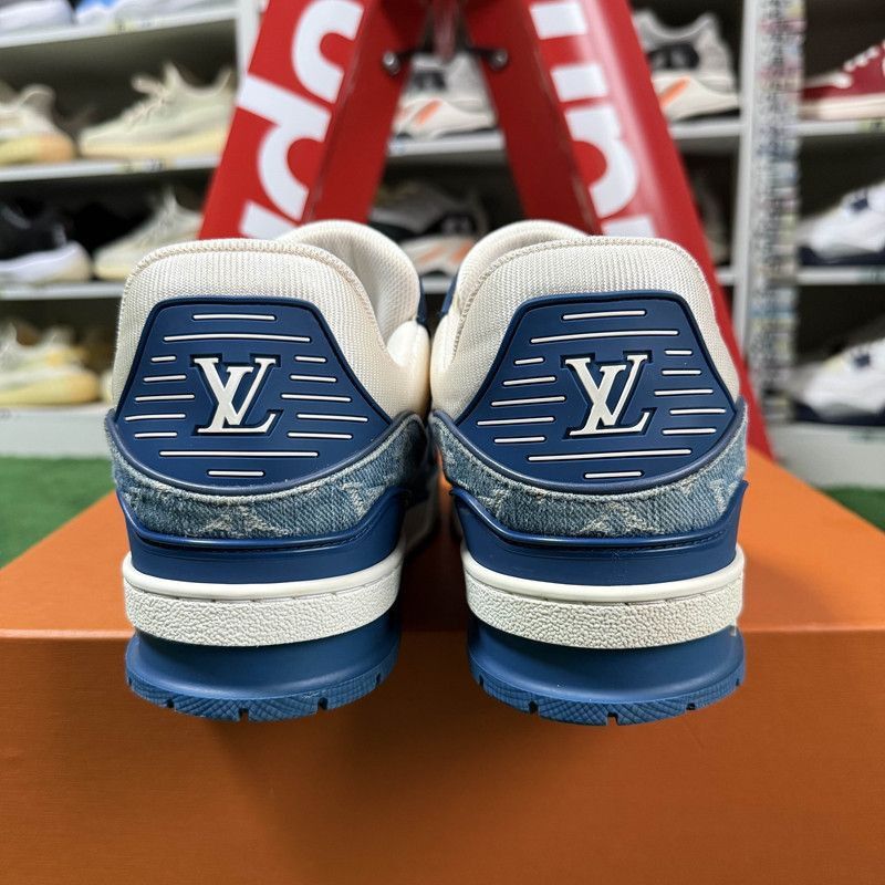 Louis Vuitton Louis Vuitton Denim Low-Top Fashion Sneakers -2508 Size US 8 / IT 38 - 2 Thumbnail