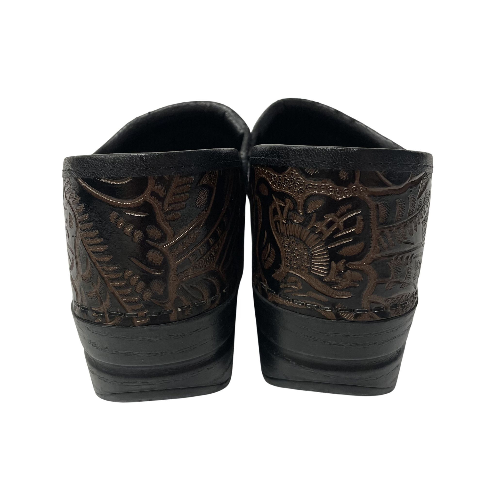 Dansko Dansko ANTIQUE TOOLED Leather Clogs Professional Shoes Size US 9 / IT 39 - 5 Thumbnail