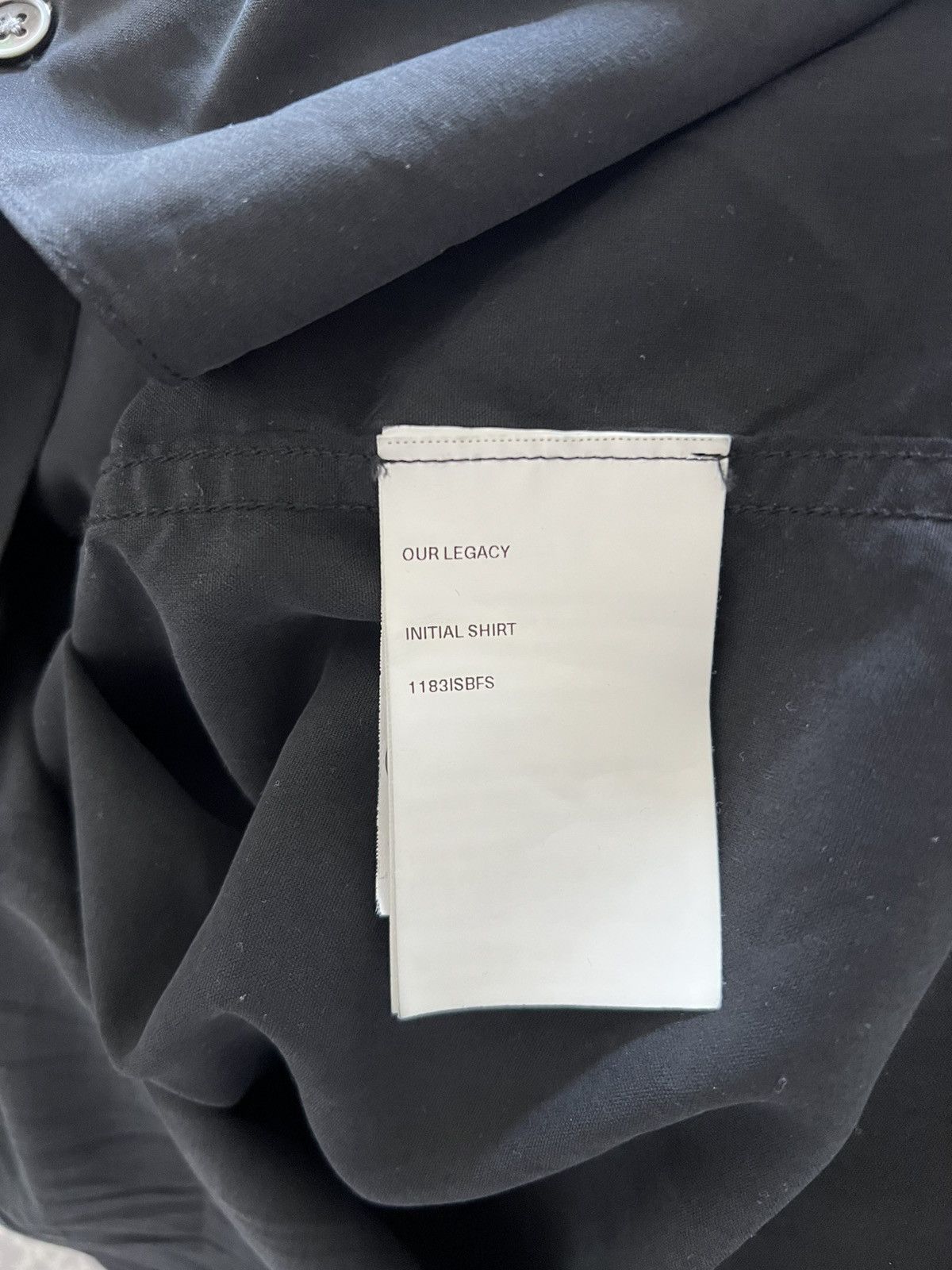 Our Legacy Our Legacy Initial Shirt Black Fine Silk Size US M / EU 48-50 / 2 - 6 Thumbnail
