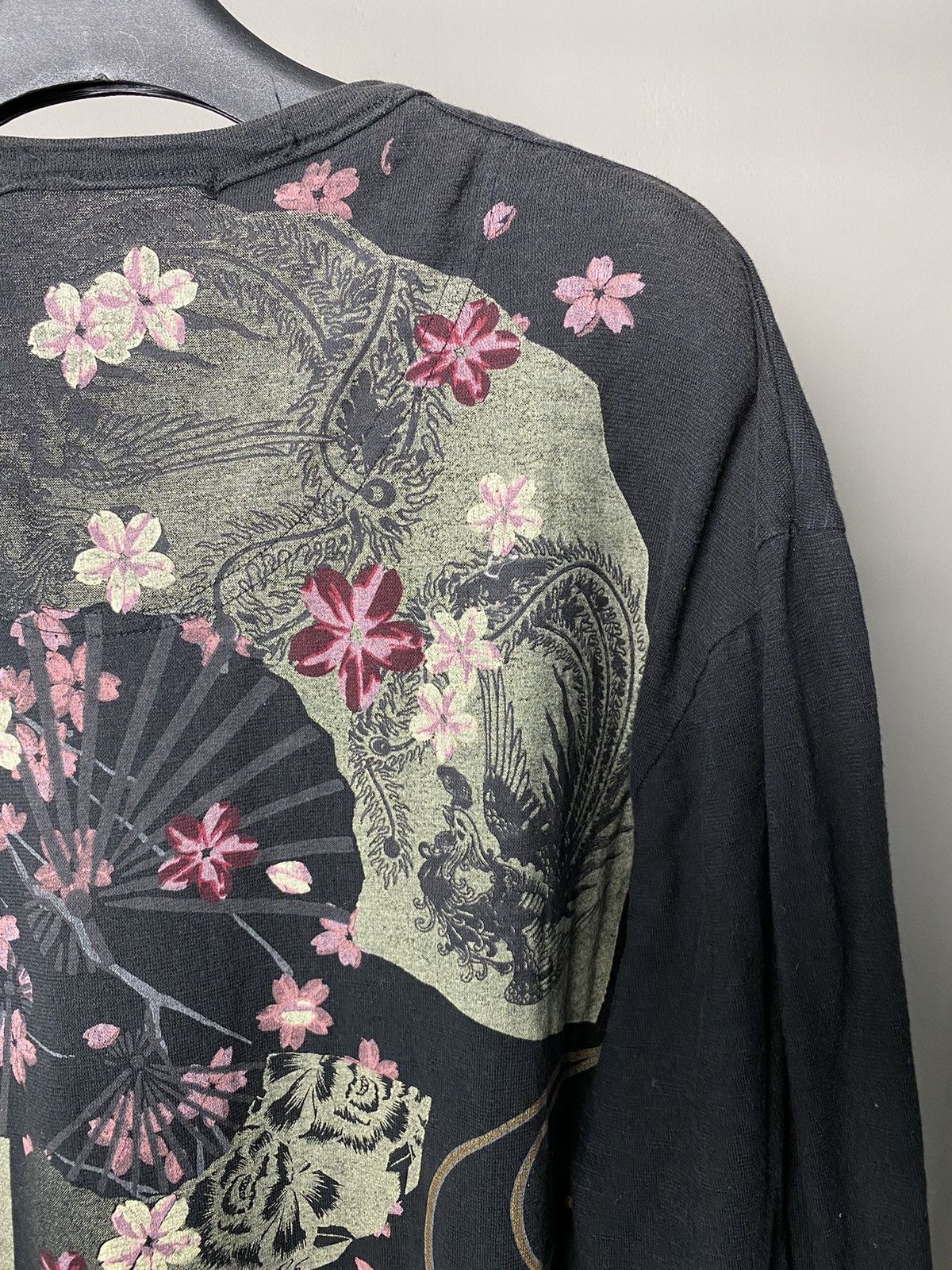 Japanese Brand × Vintage Karakuri Sukajan Sakura Longsleeve Size US L / EU 52-54 / 3 - 7 Thumbnail
