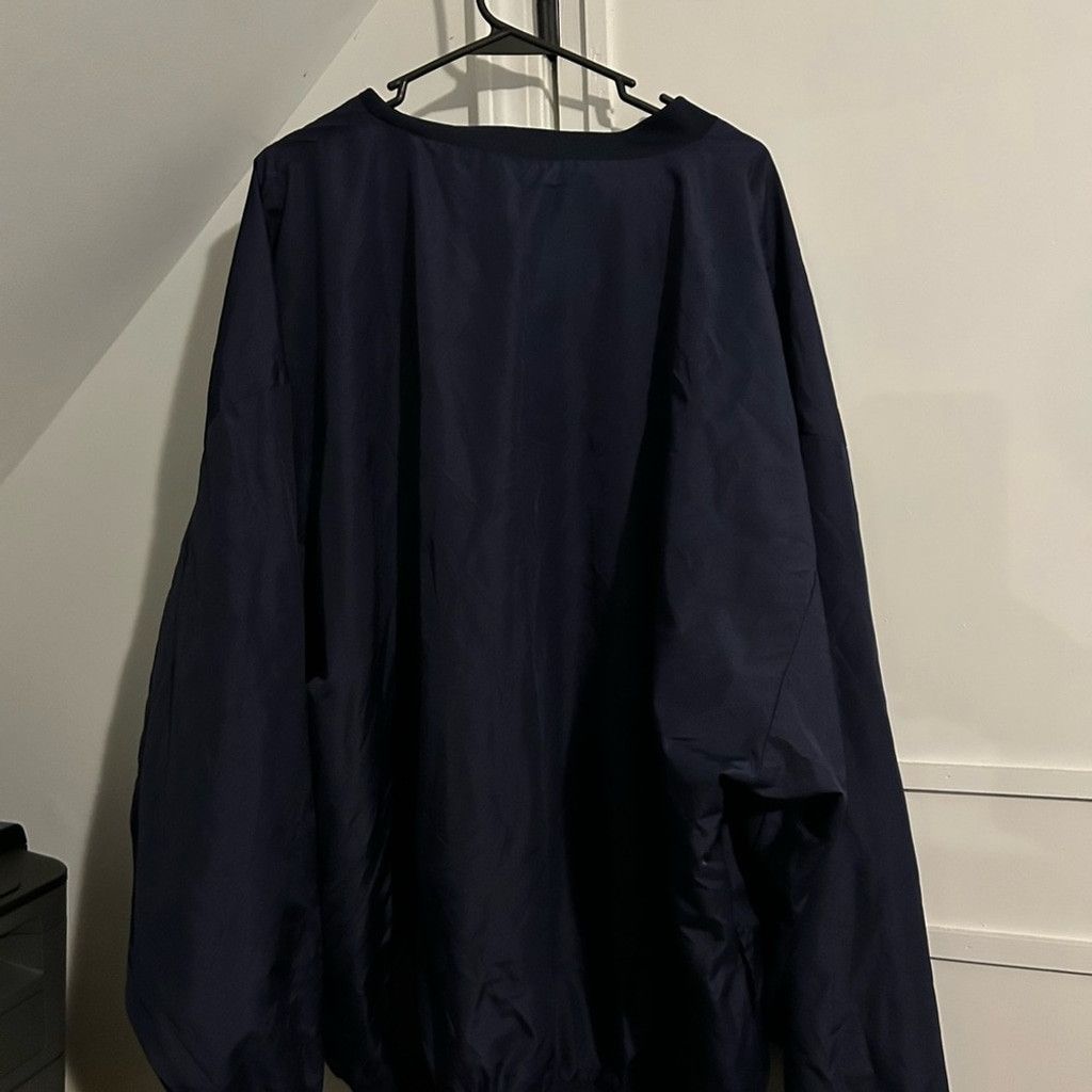 Augusta Sportswear Navy V-Neck windbreaker Size US XL / EU 56 / 4 - 3 Thumbnail