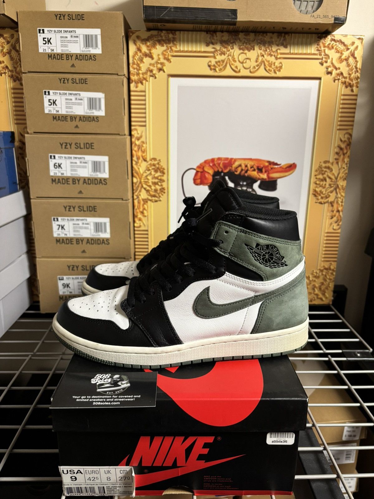 Jordan Brand Jordan 1 Retro High OG Clay Green Size US 9 / EU 42 - 3 Thumbnail