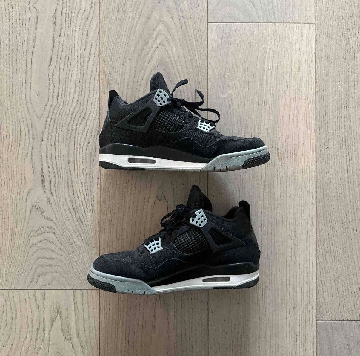 Jordan Brand Jordan 4 Black Canvas Size US 9.5 / EU 42-43 - 1 Thumbnail