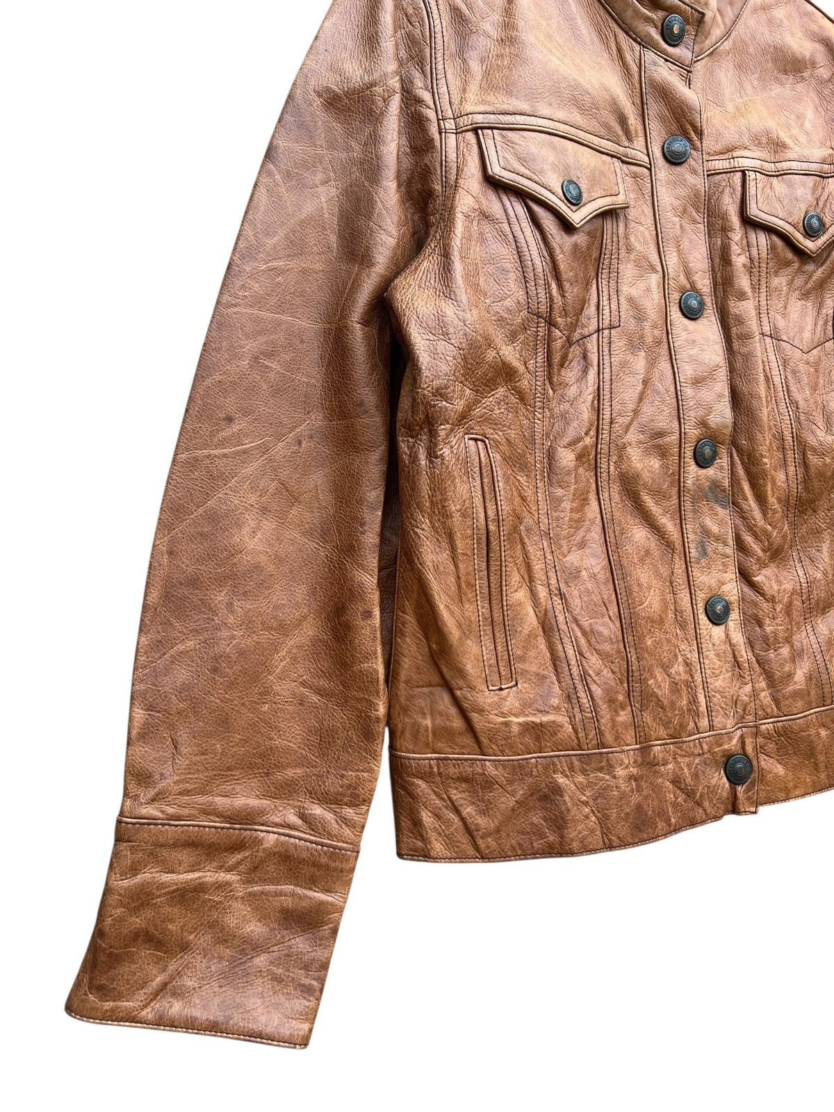 Gap Gap Brown Leather Jacket Size US S / EU 44-46 / 1 - 7 Thumbnail
