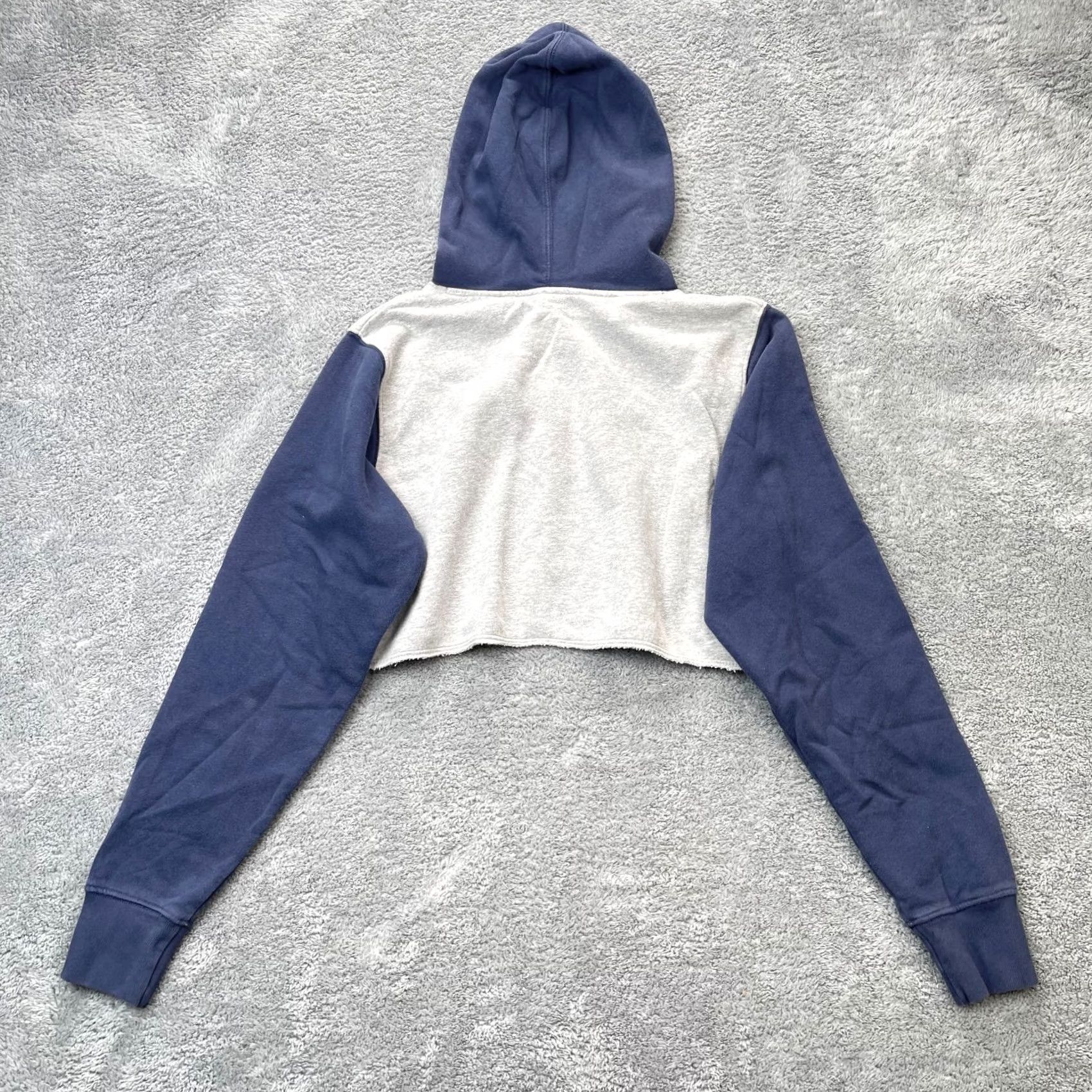 Logo 7 Armada Hoodie Womens Small Gray Cropped Embroidered Logo Pullover Ski Snow Size S / US 4 / IT 40 - 6 Thumbnail