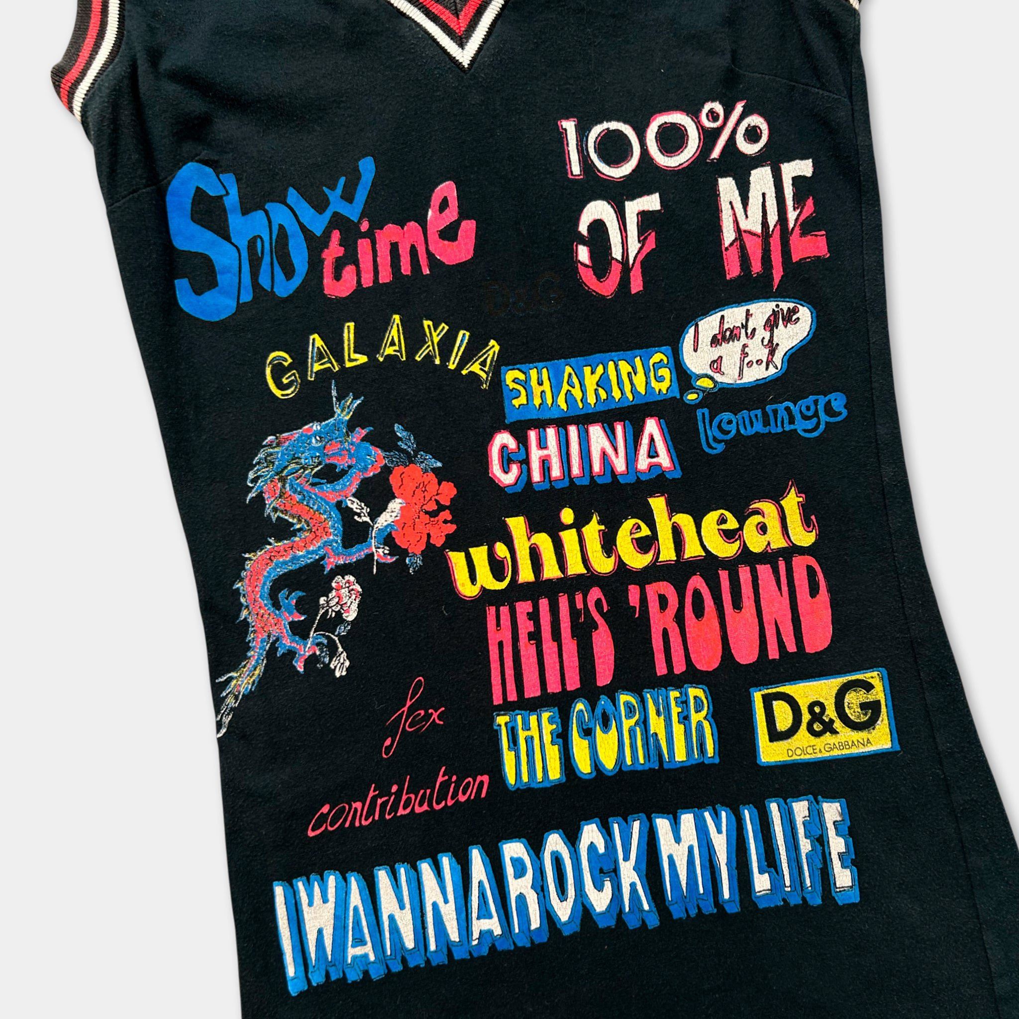 Dolce & Gabbana Dolce & Gabbana 2000's Shaking China Tank Top Size US M / EU 48-50 / 2 - 2 Thumbnail