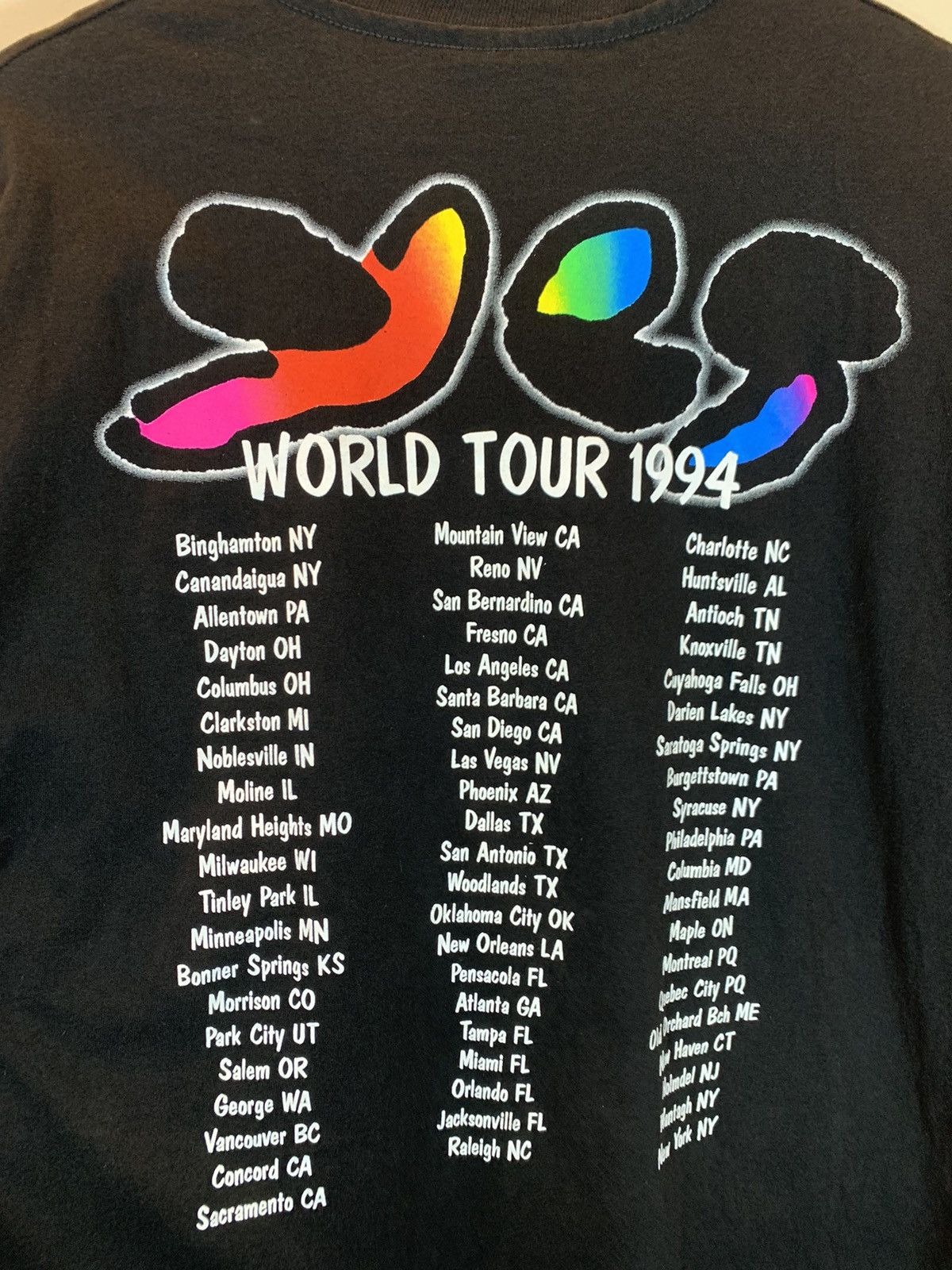 Band Tees × Vintage RARE* Vintage 1994 Yes x Peter Max Talk World Tour Art Shirt Size US XL / EU 56 / 4 - 4 Thumbnail