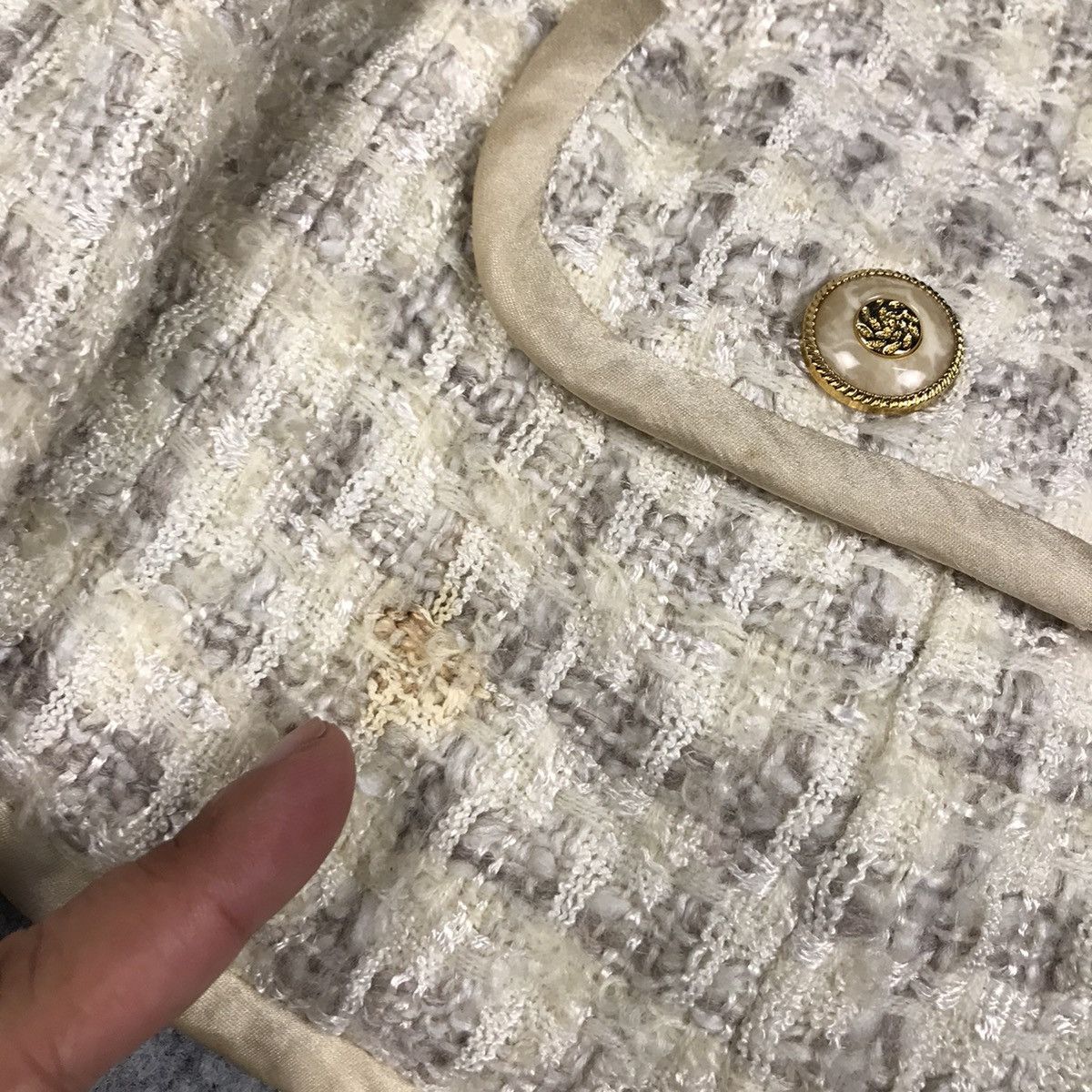 Japanese Brand HIROKO NAKAJIMA JAPAN TWEED COAT JACKET Size S / US 4 / IT 40 - 6 Thumbnail
