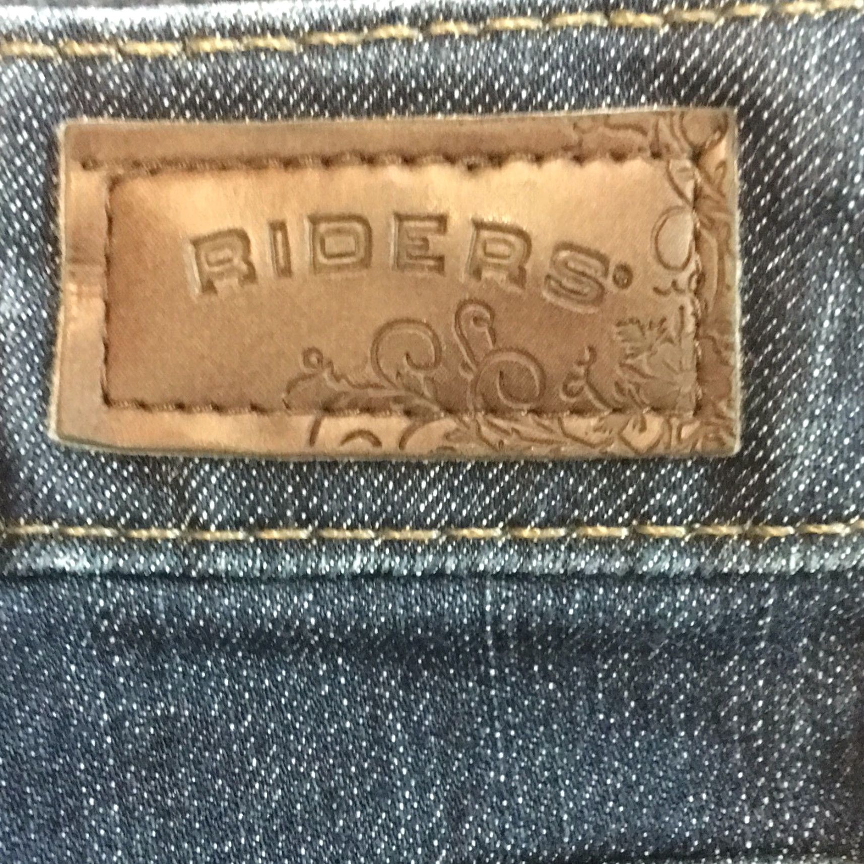 Lee Lee Riders Jeans Womens Regular Bootcut Denim Blue Size 14M 30In Inseam 5-Pocket Stretch Comfort Front Zip Button Rise Mid Vintage No Size 36" / US 14 / IT 50 - 7 Thumbnail