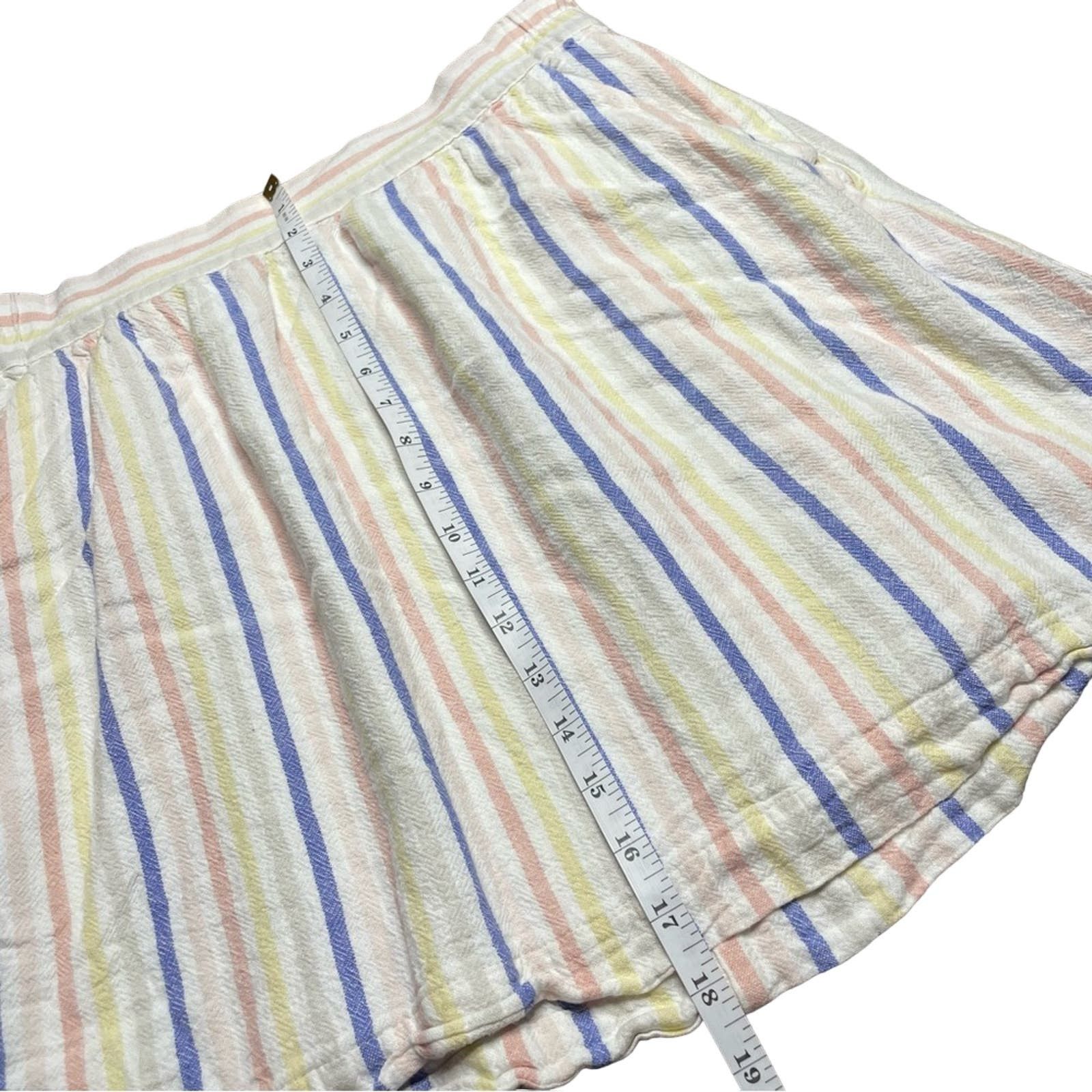 Loft Loft Lined Blend Striped Skirt Size 30" / US 8 / IT 44 - 7 Thumbnail