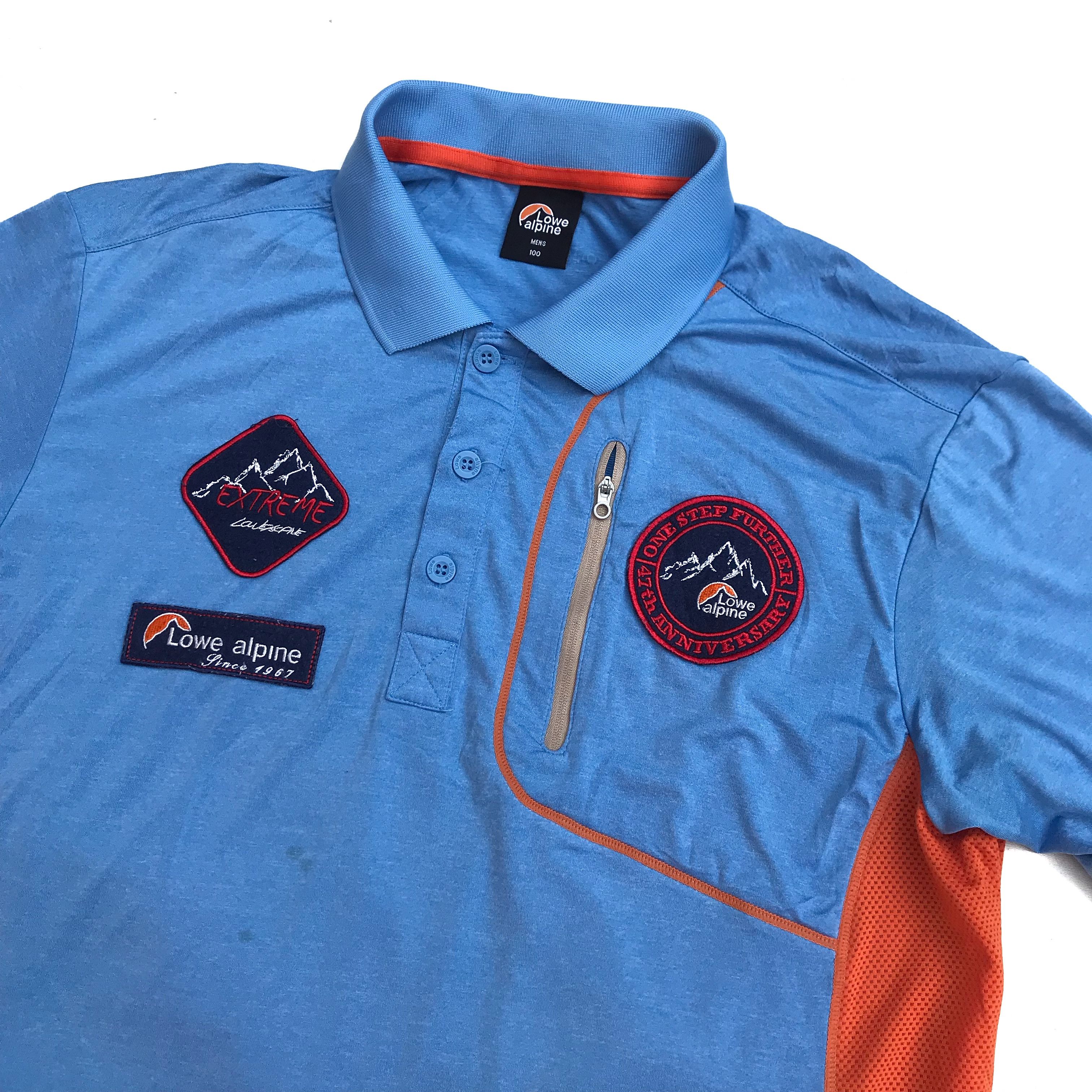 Other Lowe Alpine blue Polo Shirt vintage patch of mountain Size US M / EU 48-50 / 2 - 9 Thumbnail