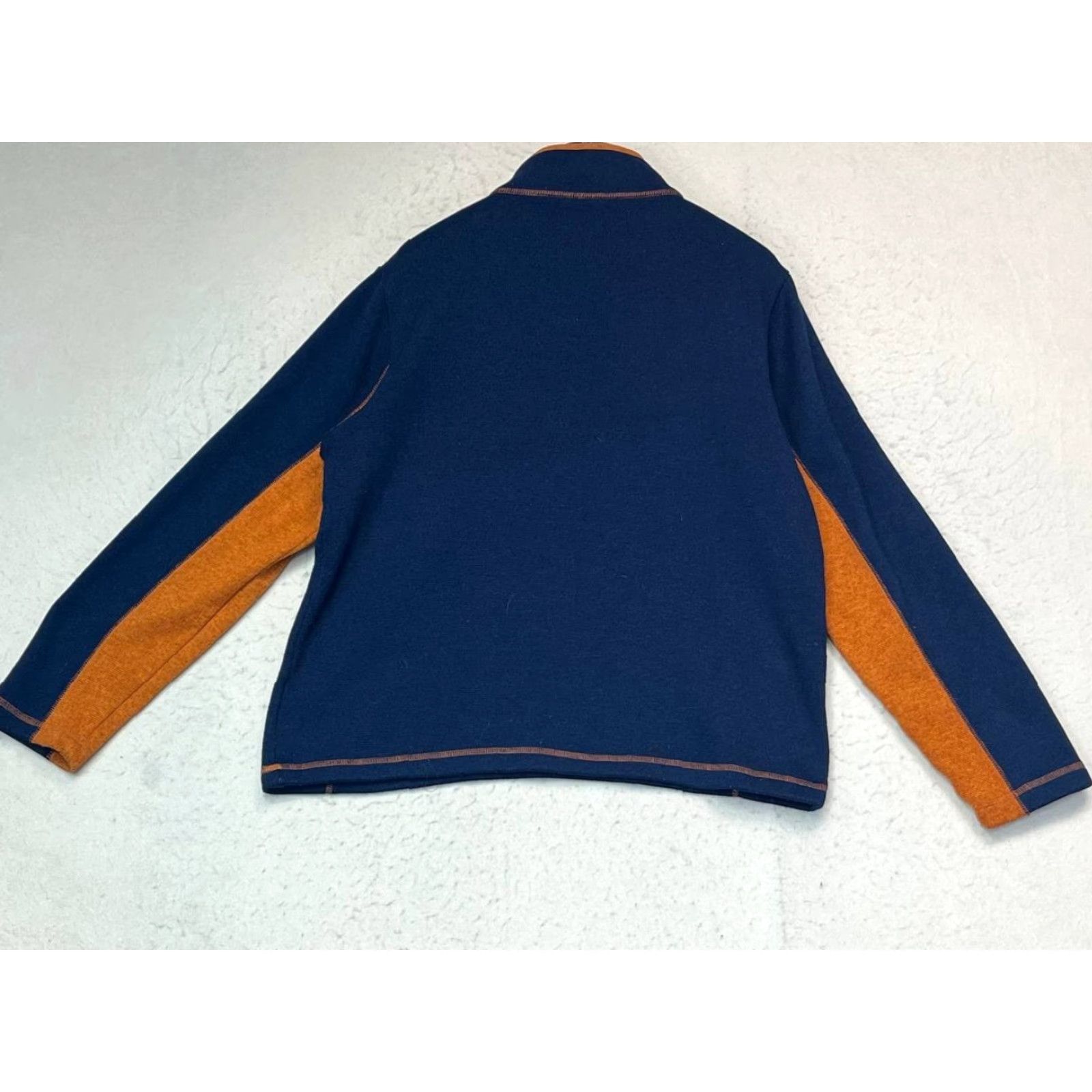 Orvis Orvis Soft Fleece 1/4 Zip Pullover Mens Large Blue Orange Size US L / EU 52-54 / 3 - 2 Thumbnail