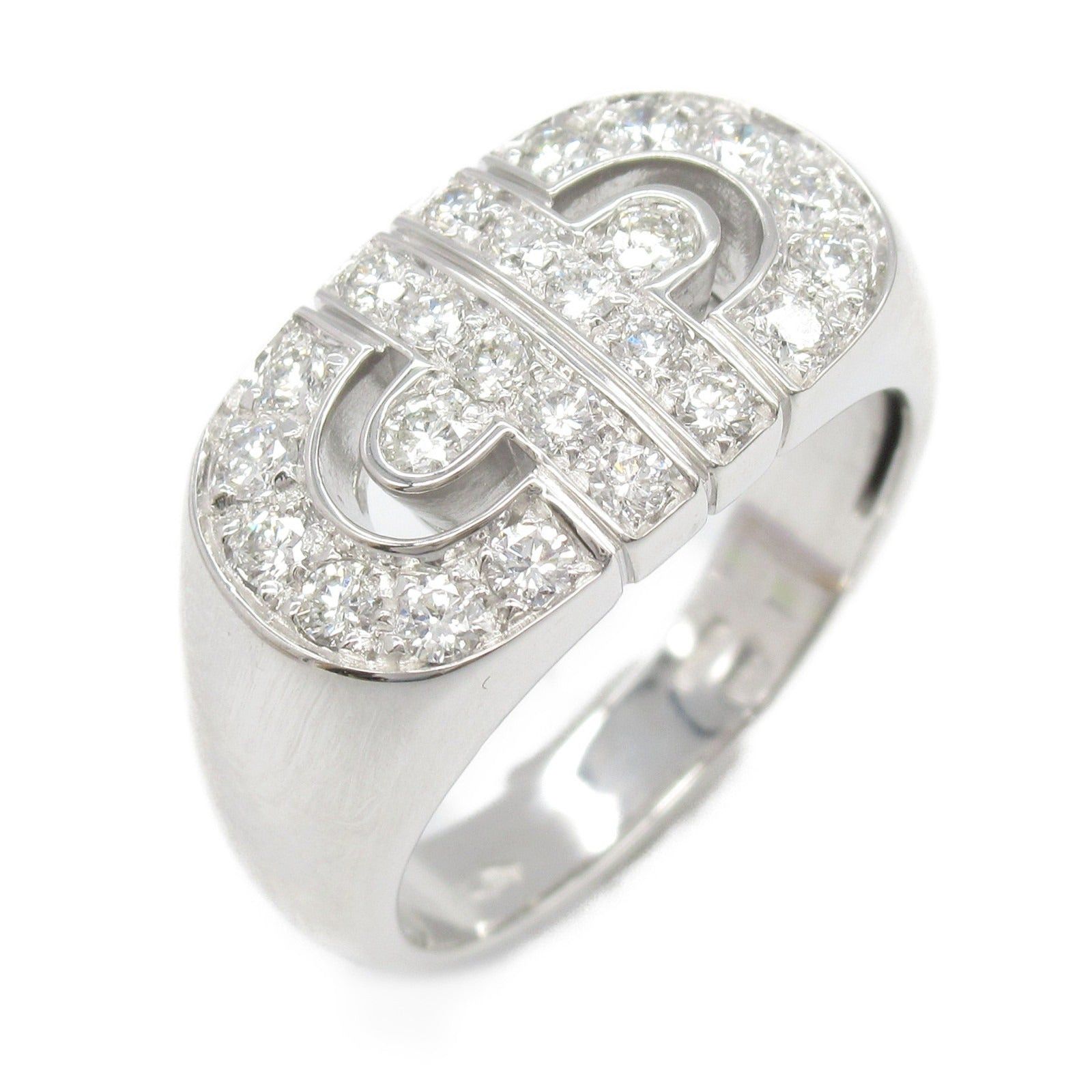 Bvlgari Bvlgari Parentesi Diamond Ring K18Wg (White Gold) Clear Size ONE SIZE - 1 Thumbnail