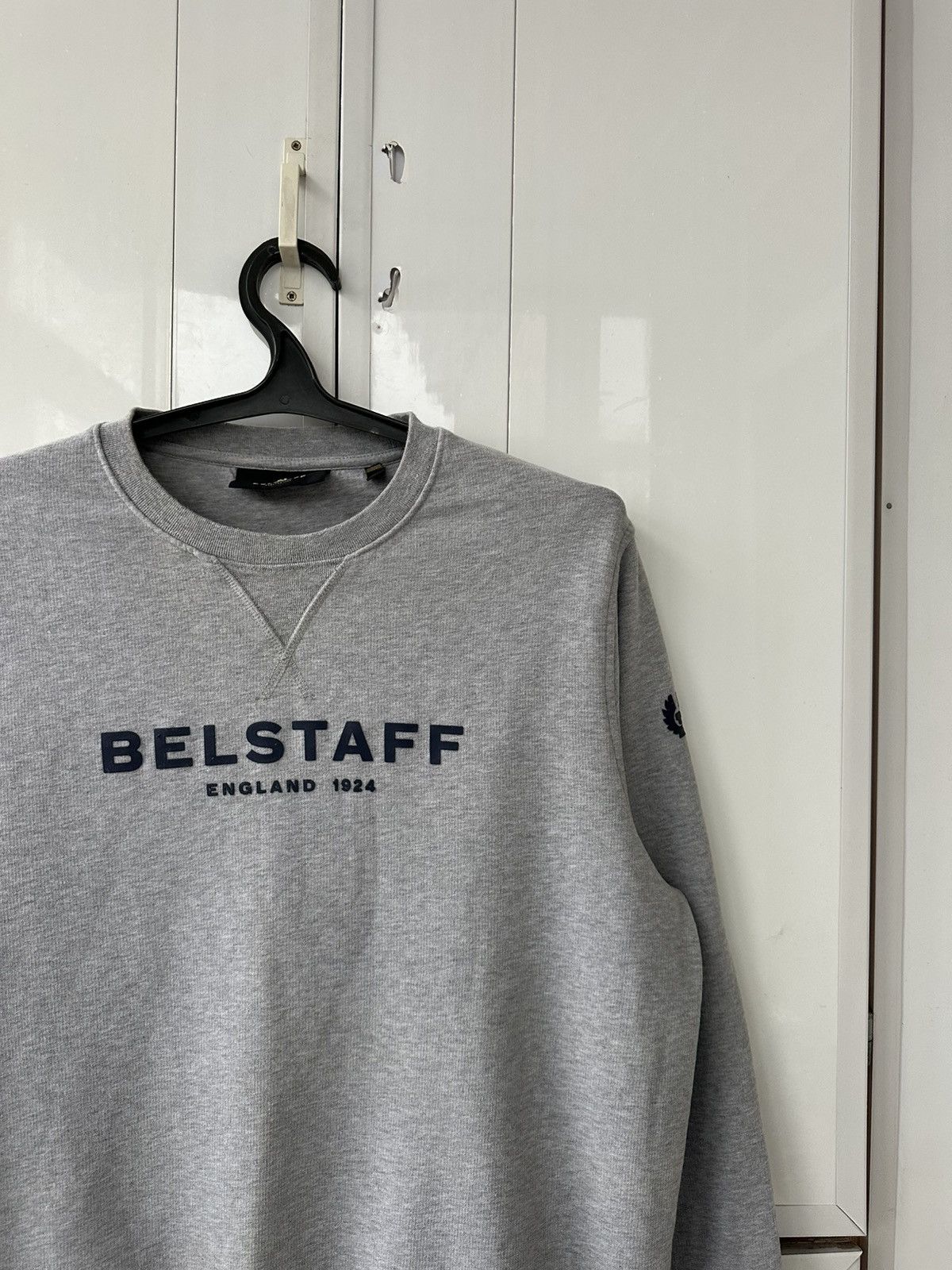Belstaff Belstaff England 1924 Grey Sweatshirt Logo Size US XL / EU 56 / 4 - 4 Thumbnail