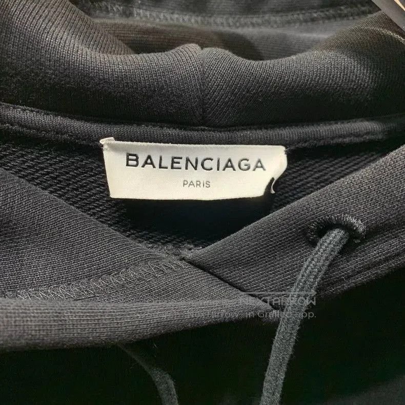 Balenciaga Balenciaga Black Logo Hoodie Sweatshirt. Size US S / EU 44-46 / 1 - 2 Thumbnail
