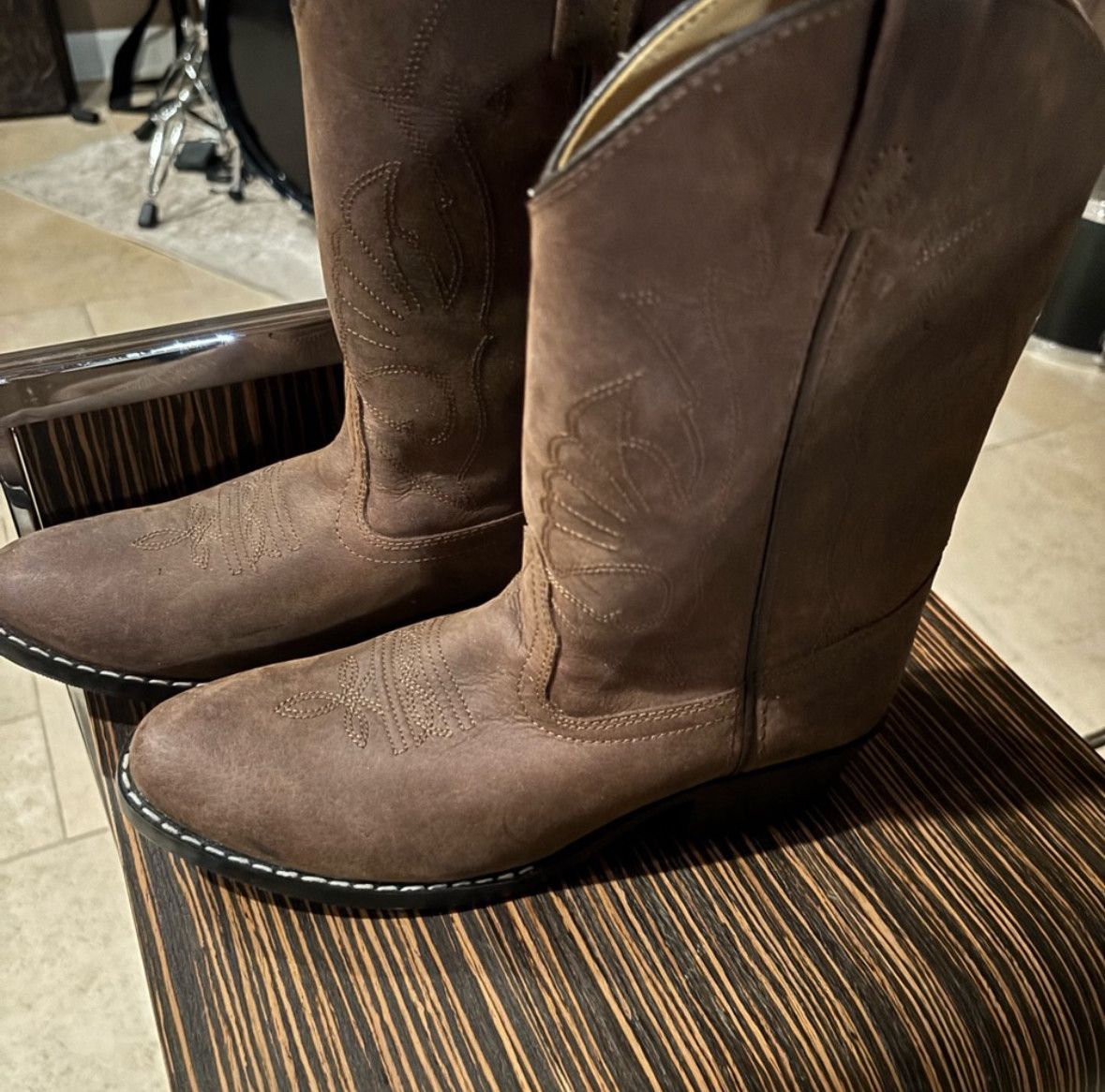 Other Masterson and co. Brown Leather Western Cowboy Boots size 5 Size US 5 / IT 35 - 3 Thumbnail