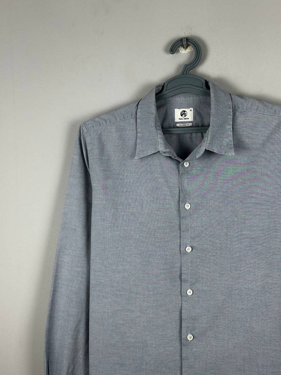 Paul Smith Paul Smith Casual Grey Cotton Shirt Designer Size US XL / EU 56 / 4 - 3 Thumbnail