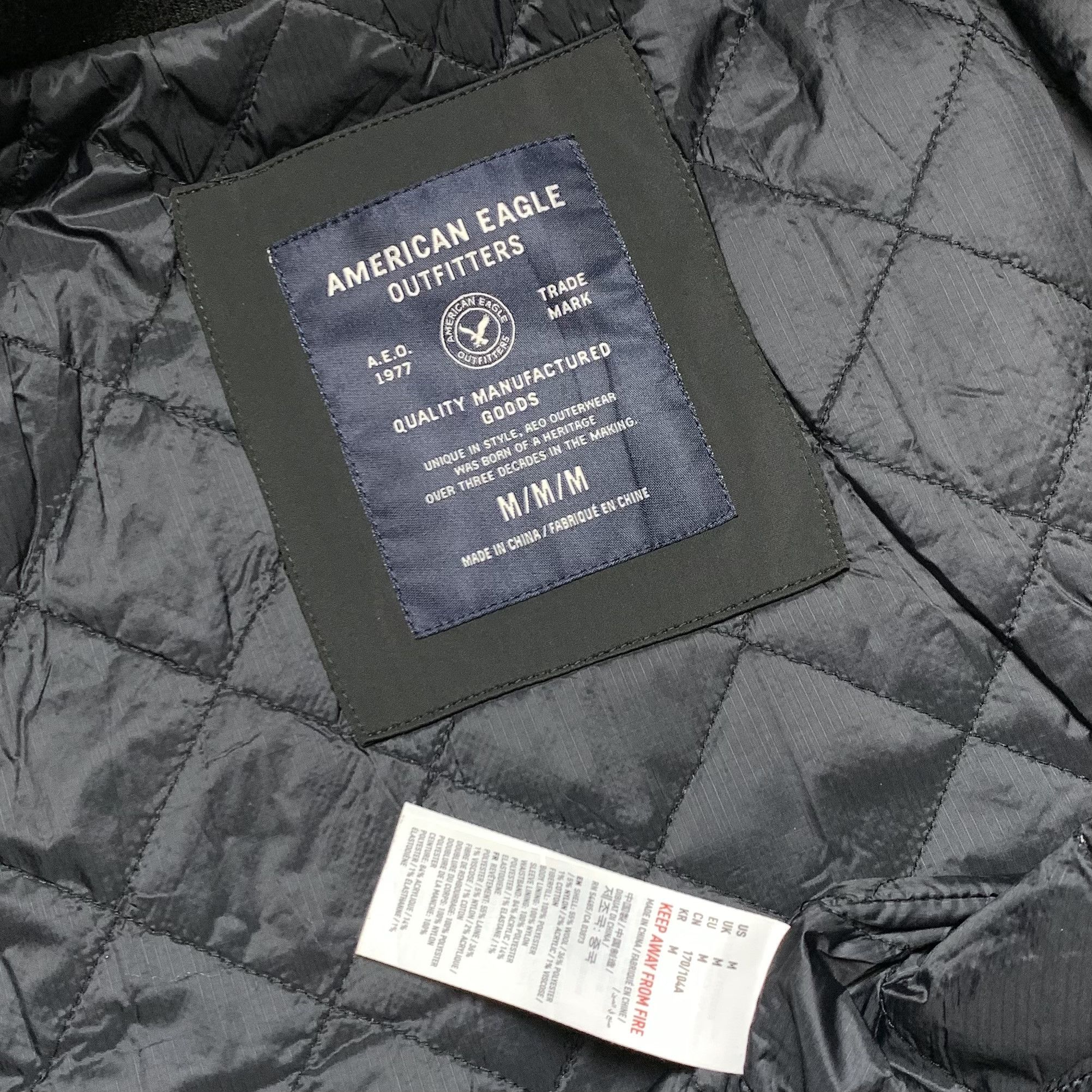 American Eagle Outfitters American Eagle Veterano Wool Bomber Jacket Size US M / EU 48-50 / 2 - 6 Thumbnail