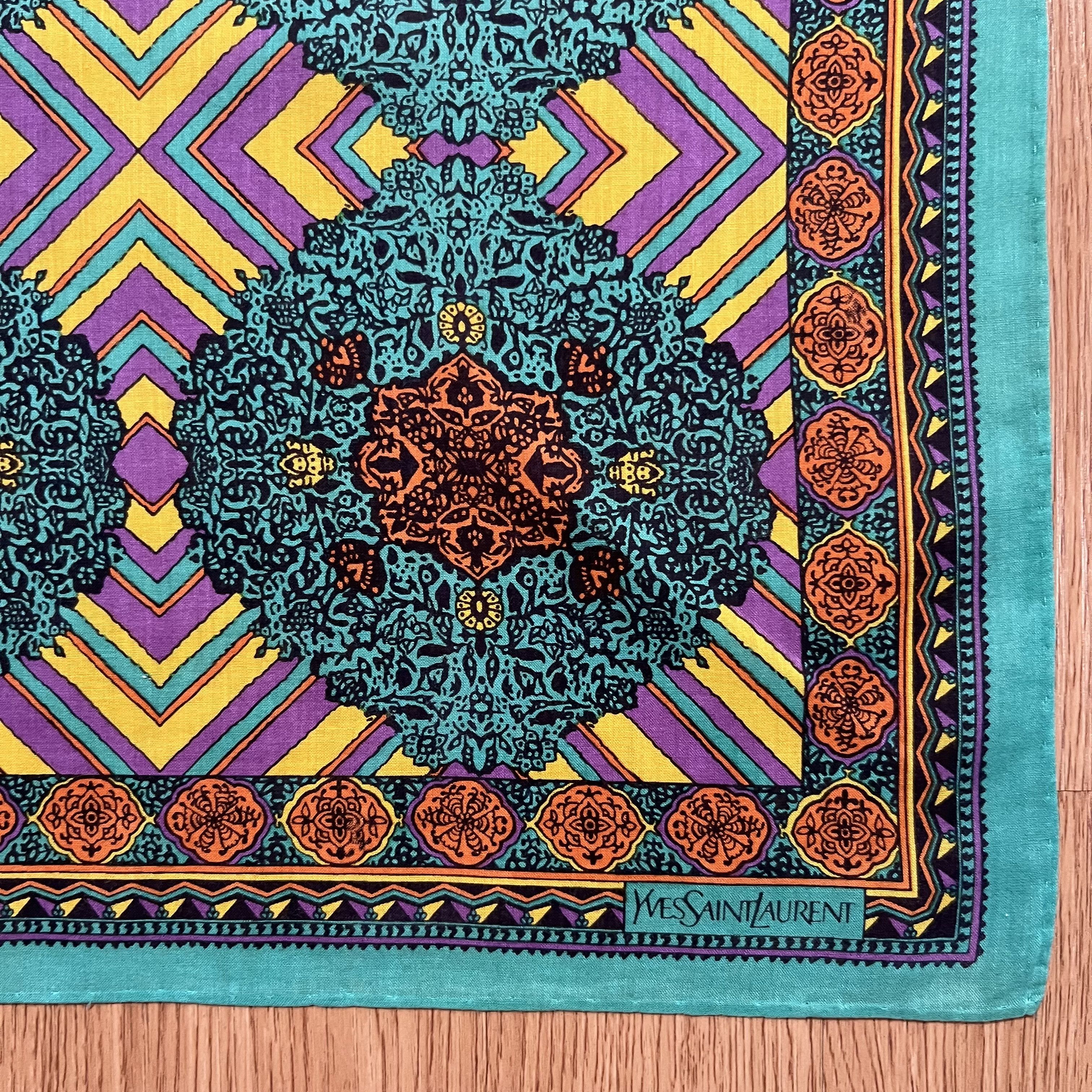 Yves Saint Laurent Vintage Yves Saint Laurent Handkerchief Size ONE SIZE - 2 Thumbnail