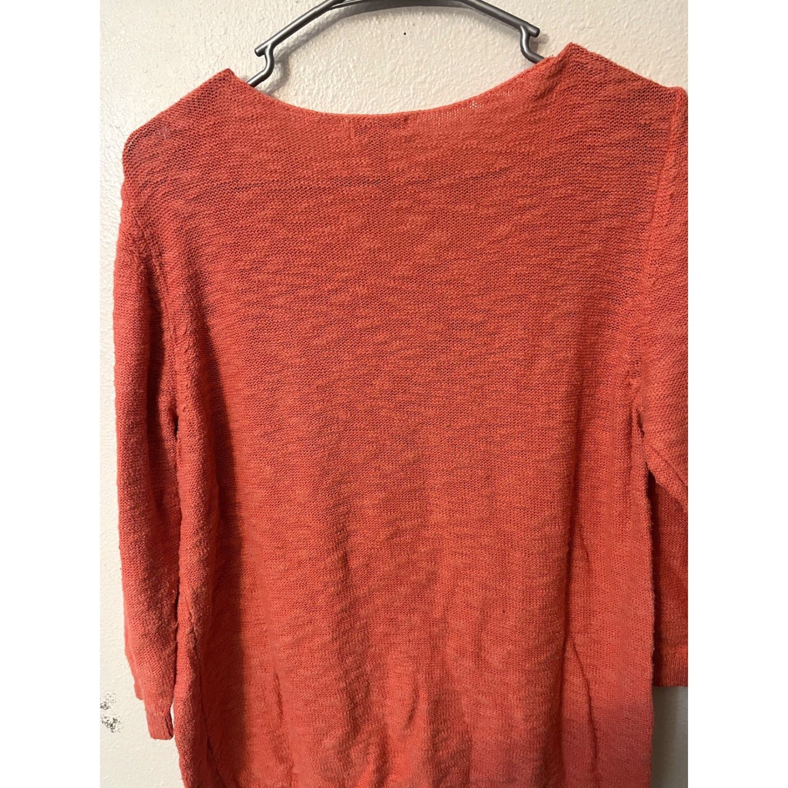 Old Navy Old Navy Orange Knit Sweater Women’s Long Sleeve Size XL Pullover Casual Solid 3/4 Sleeve Regular Knit Size XL / US 12-14 / IT 48-50 - 4 Thumbnail