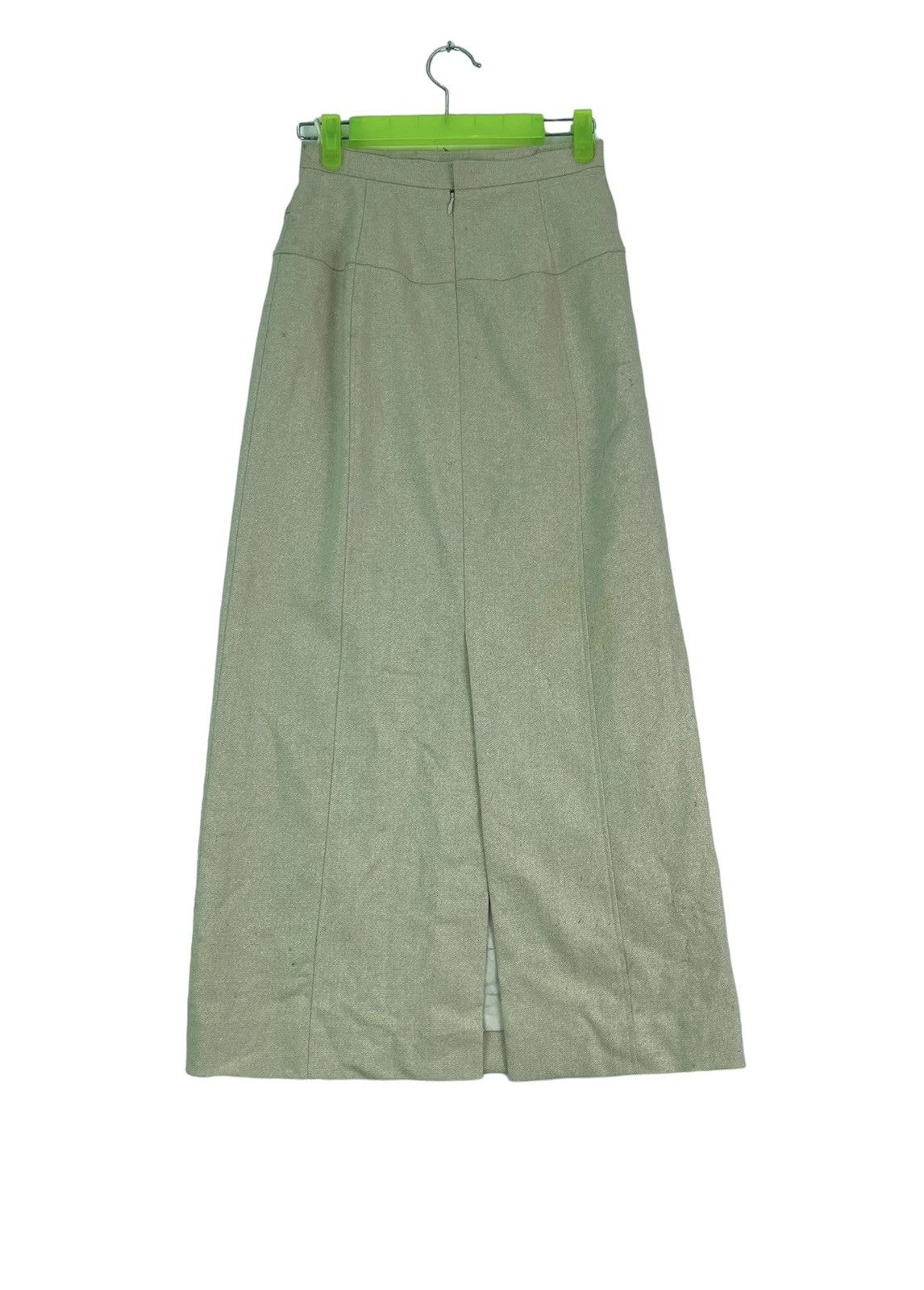 Courreges Vtg rare 90s COURREGES high waist wool pencil skirt Size 24" / US 00 / IT 34 - 2 Thumbnail