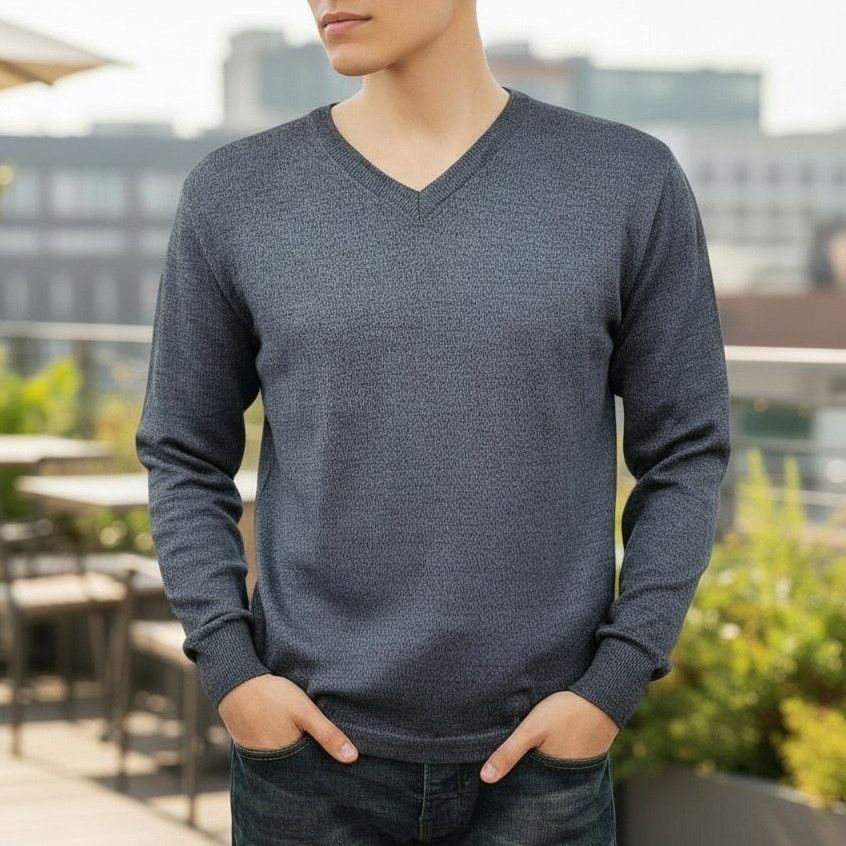Henry Grethel × Vintage Vintage Henry Grethel Sweater Merino Wool Silk Acrylic Italy Size US M / EU 48-50 / 2 - 2 Thumbnail