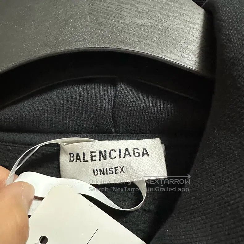 Balenciaga Balenciaga Logo Printed Fleece Sweatshirt Size US L / EU 52-54 / 3 - 3 Thumbnail