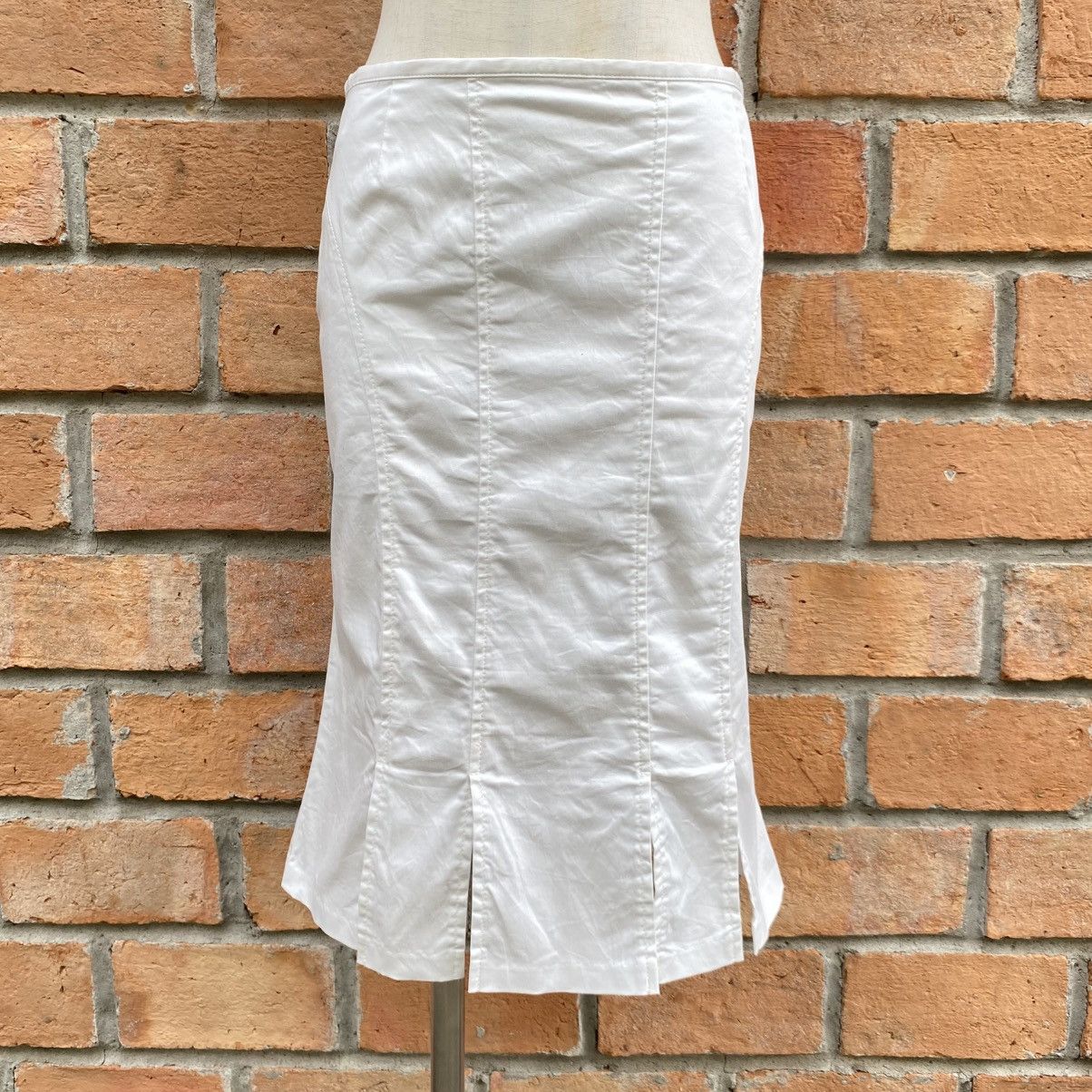 Designer BUONA GIORNATA White Flared Hem Skirt Size 27" / US 4 / IT 40 - 9 Thumbnail