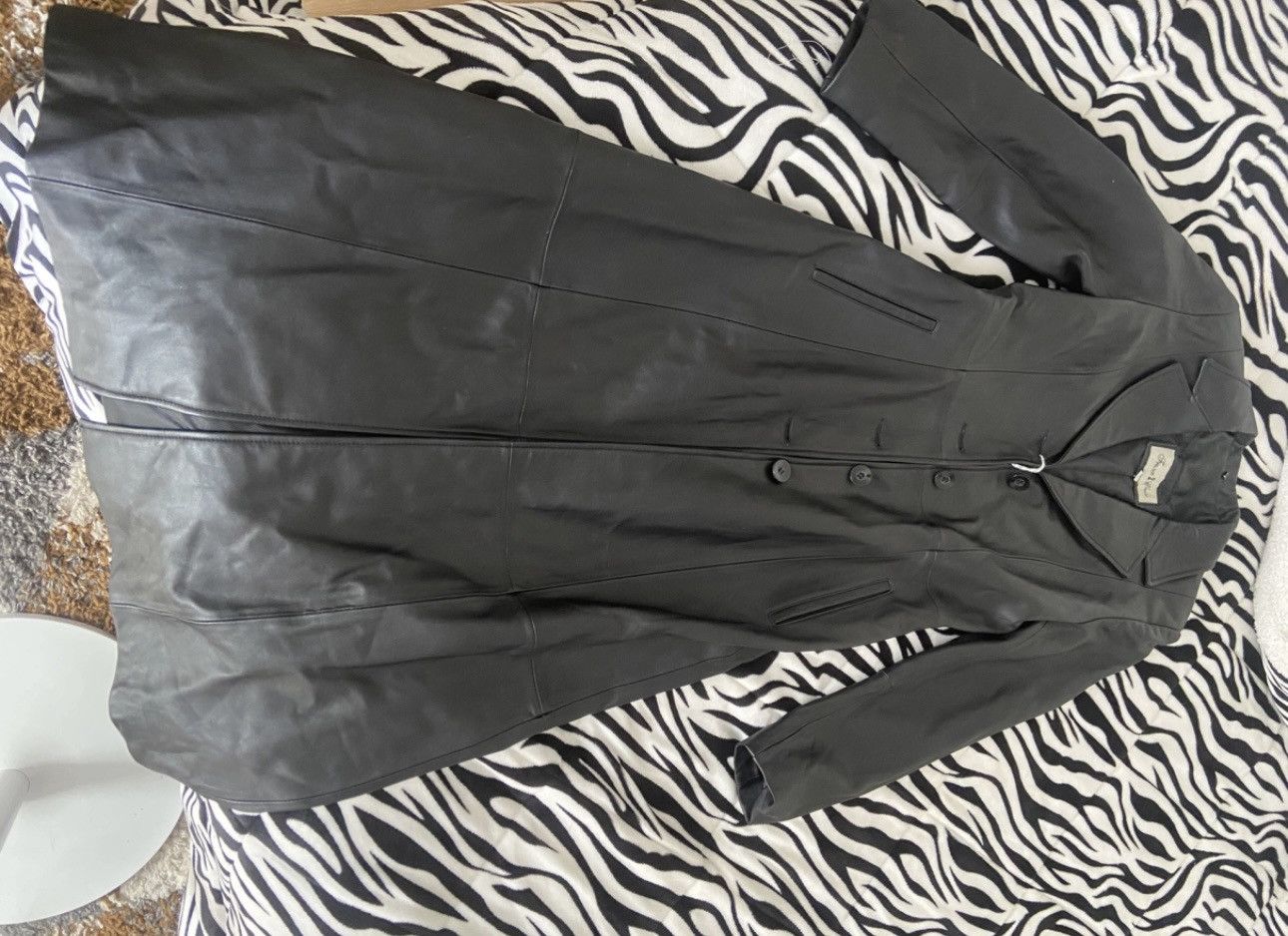 Other Long leather coat for women Size S / US 4 / IT 40 - 7 Thumbnail