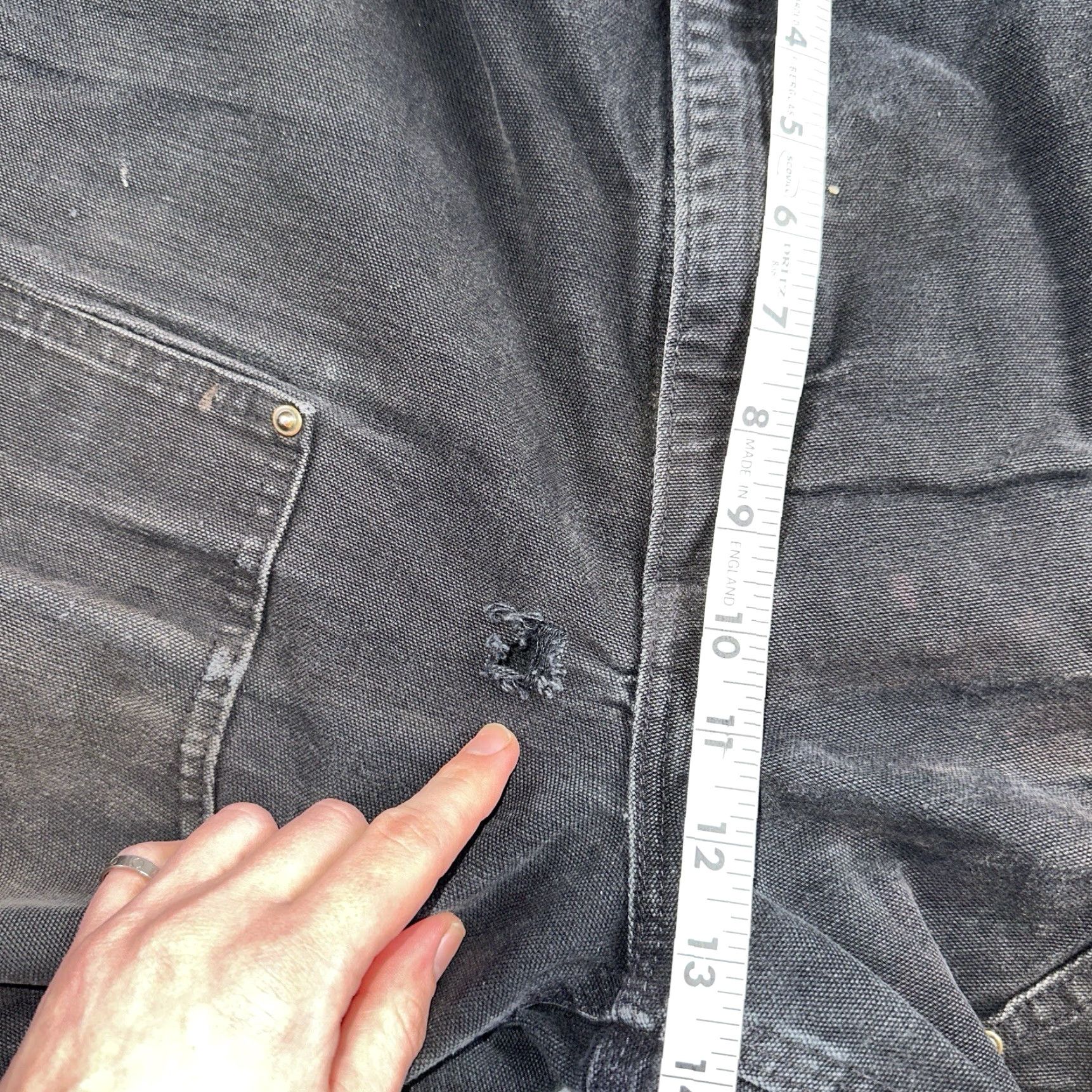 Carhartt VINTAGE Carhartt Pants Carpenter Straight Black 40x32 Men Regular Cotton Canvas Double Knee Belt Loops USA 40 32 B01 BLK Size US 40 / EU 56 - 7 Thumbnail