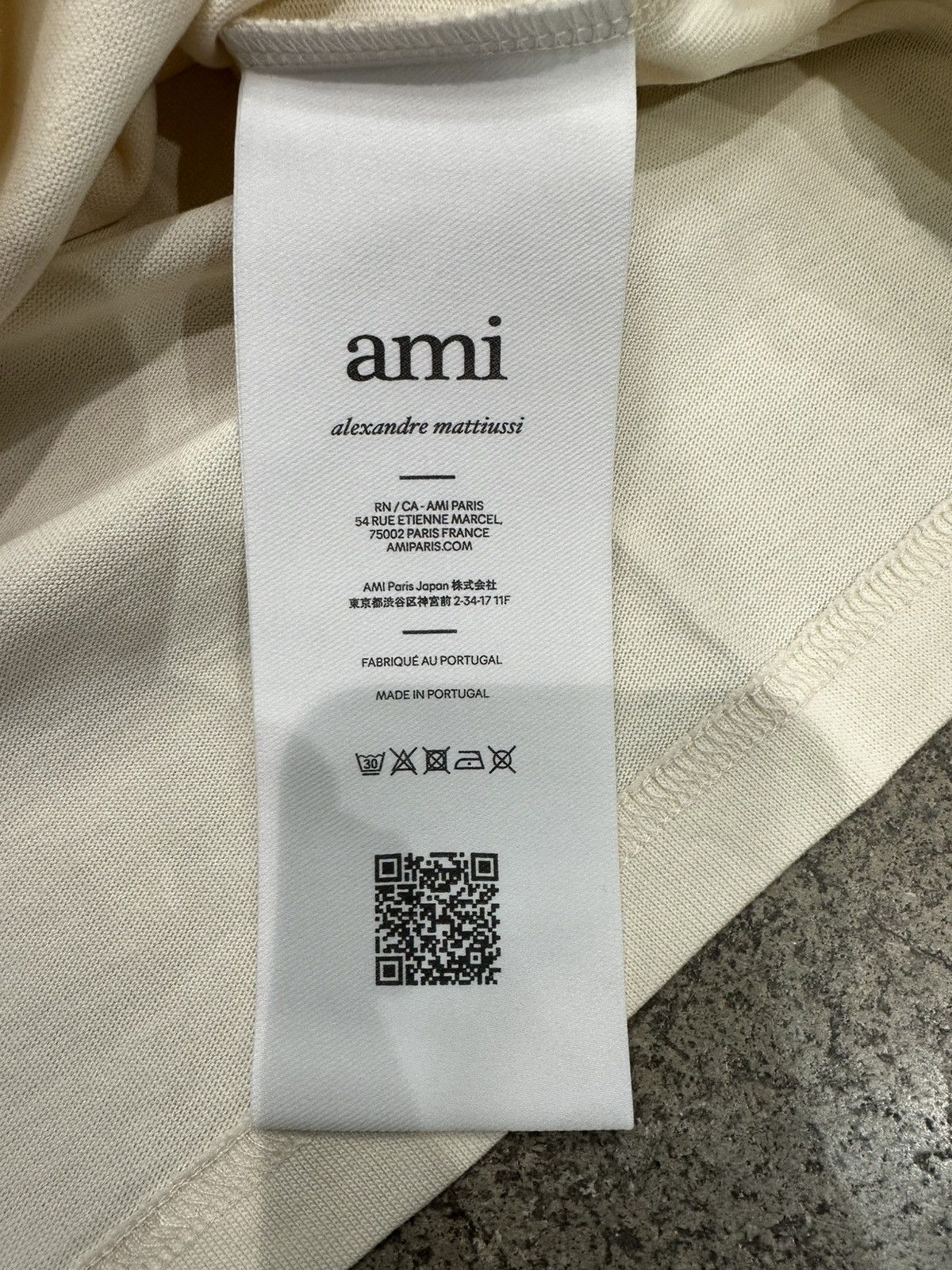 AMI AMI - Patch Tee White Cream Size US S / EU 44-46 / 1 - 4 Thumbnail