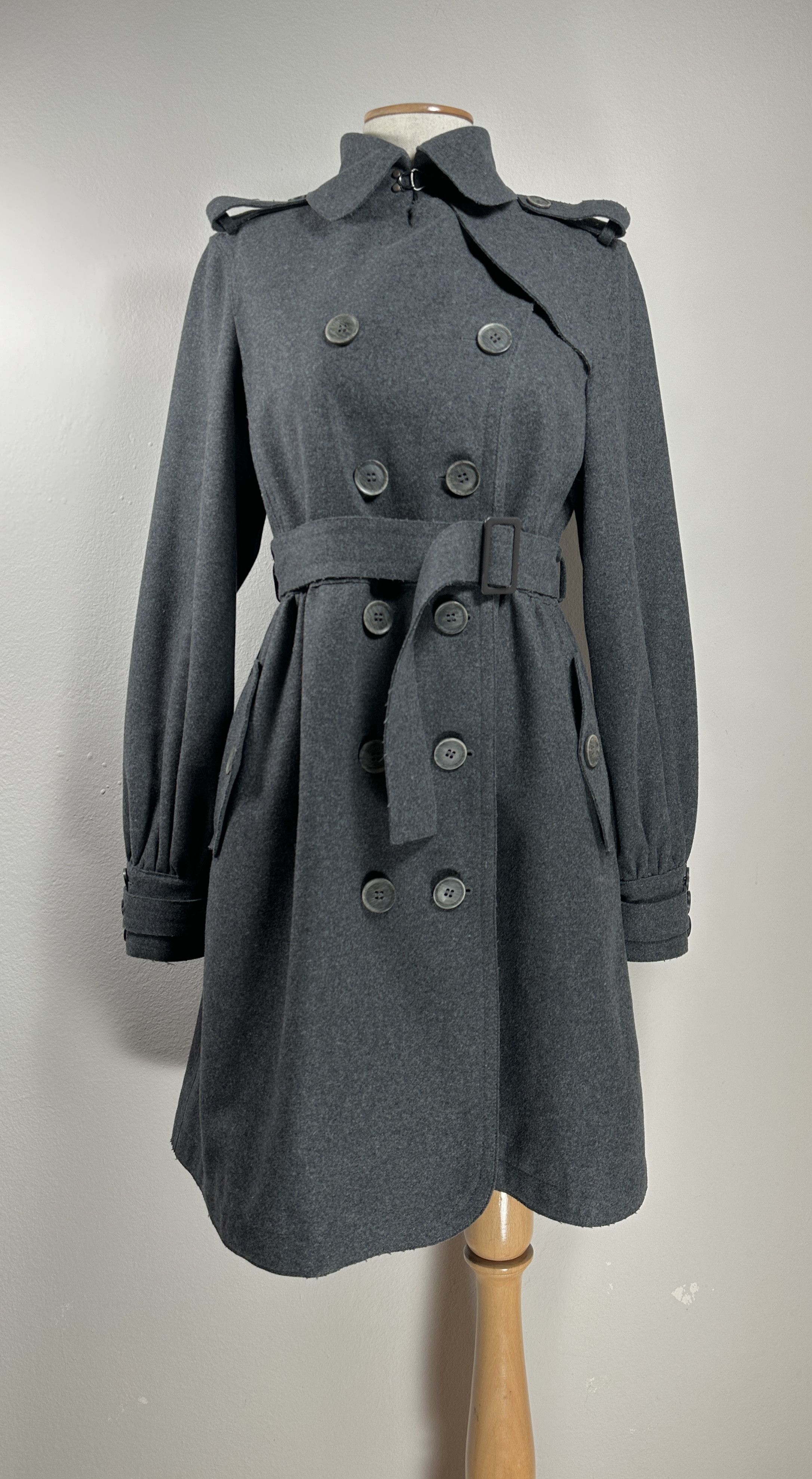 Burberry Cream Wool Blend Montgomery | Grailed