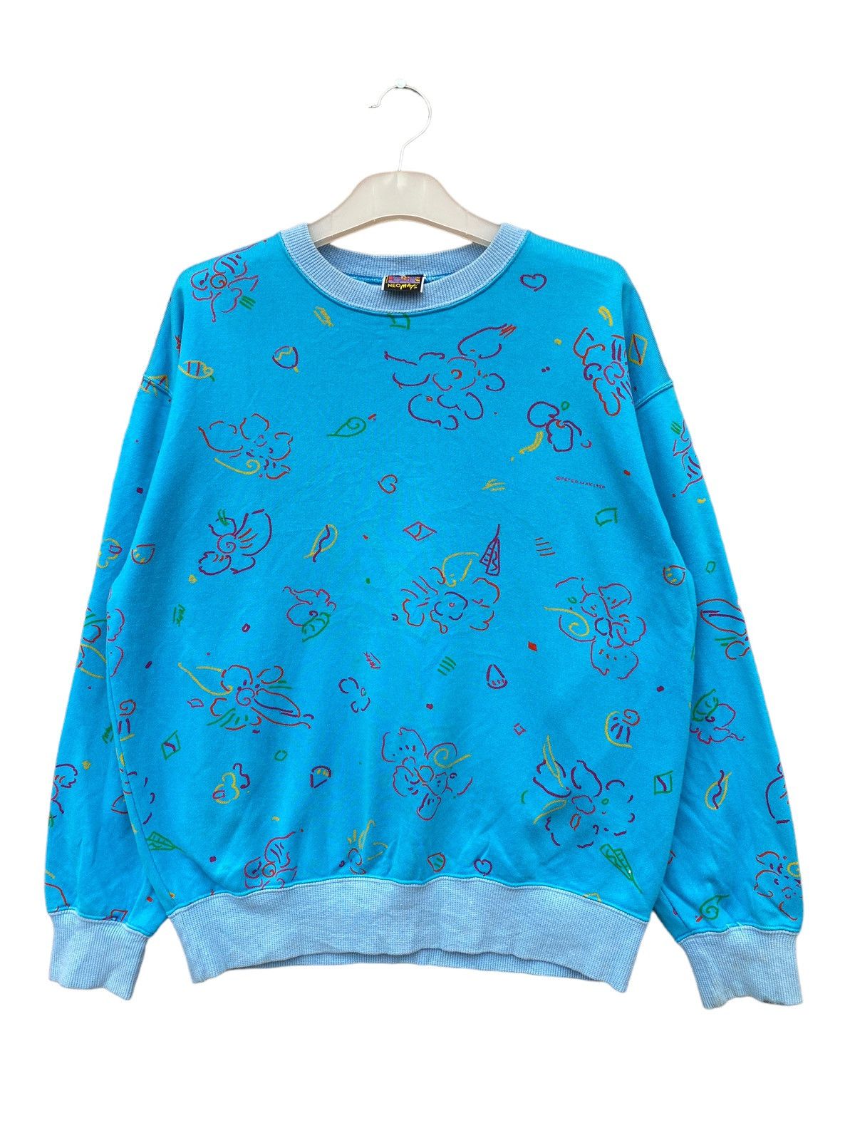 Vintage Vintage Peter Max 1991 Art Sweatshirt Size US M / EU 48-50 / 2 - 1 Thumbnail