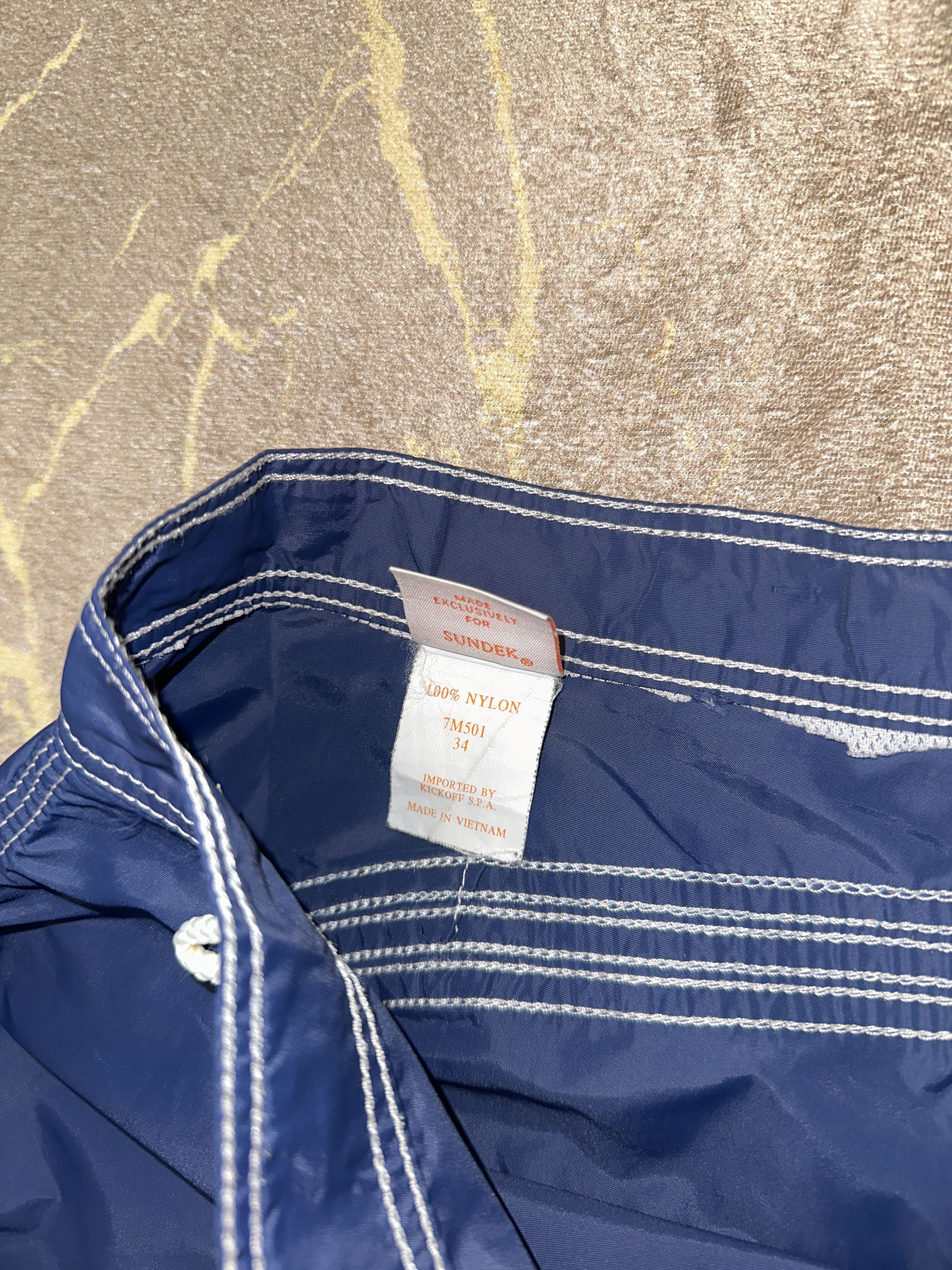 Sundek Sundek 34 Blue Beach Swim Trunks Board Shorts Size 34 S M Size US 34 / EU 50 - 4 Thumbnail