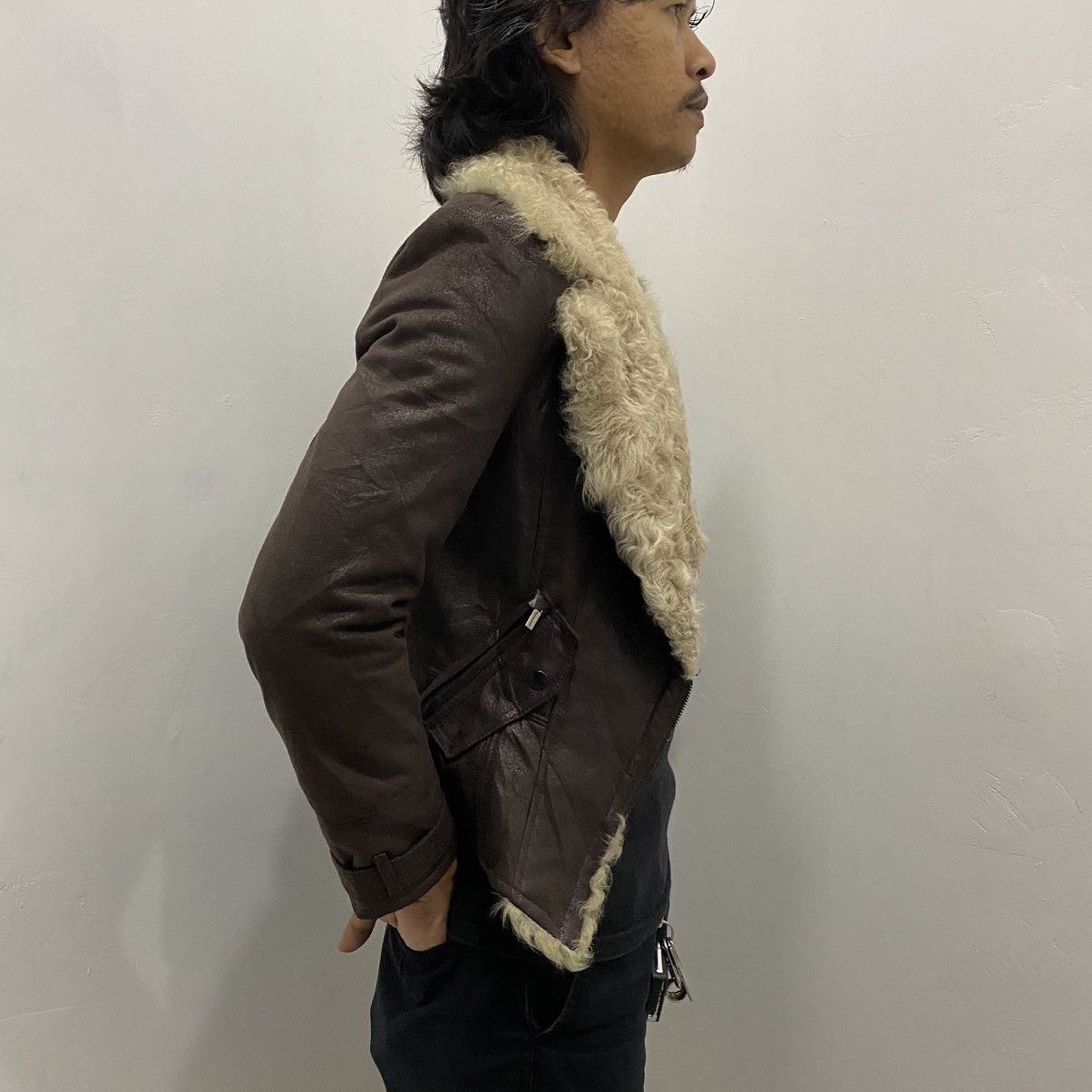 Japanese Brand VISIT in NEWYORK Suede Faux Leather Fur Style Jacket UNISEX Size US S / EU 44-46 / 1 - 5 Thumbnail