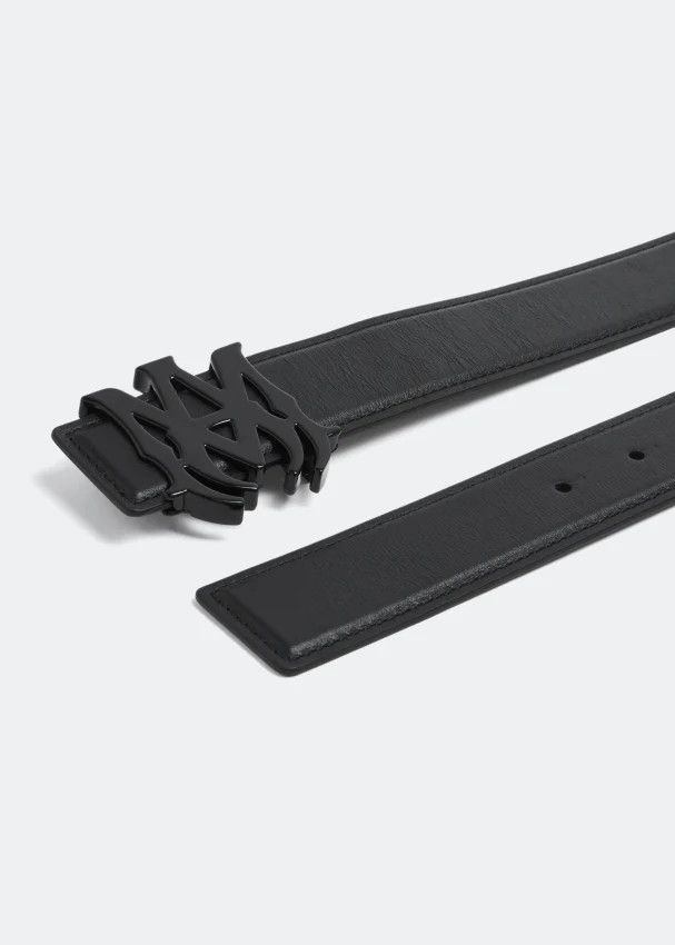Amiri oc11z0325 Size: 85 / M.A Logo Belt in Black Size 32 - 3 Thumbnail