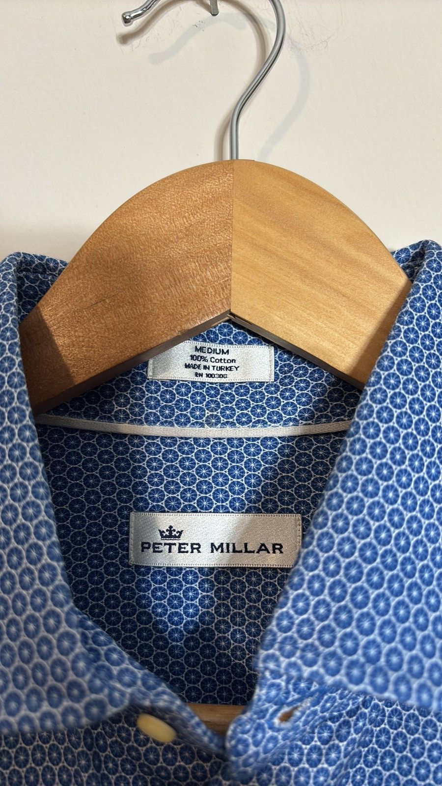 Peter Millar Peter Millar Button Up Dress Shirt Size US M / EU 48-50 / 2 - 3 Thumbnail