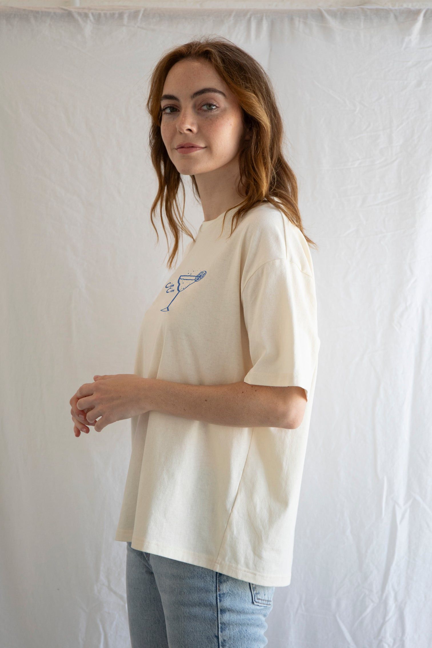 Designer × Vintage Cin Cin Cocktail Tee – Retro Aperitivo Graphic Statement Size M / US 6-8 / IT 42-44 - 3 Thumbnail