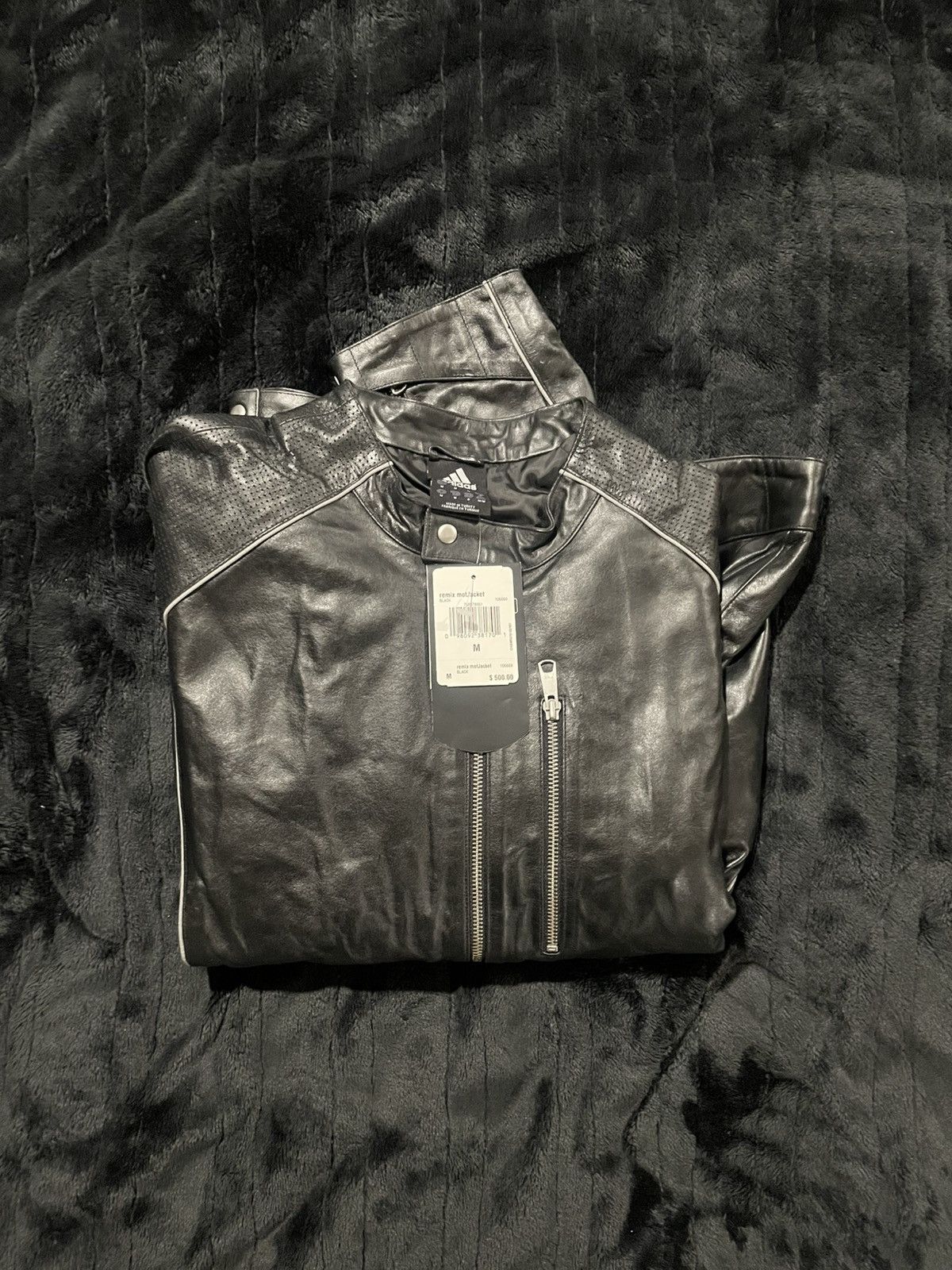 Adidas Adidas Leather Remix Motjacket Size US M / EU 48-50 / 2 - 2 Thumbnail