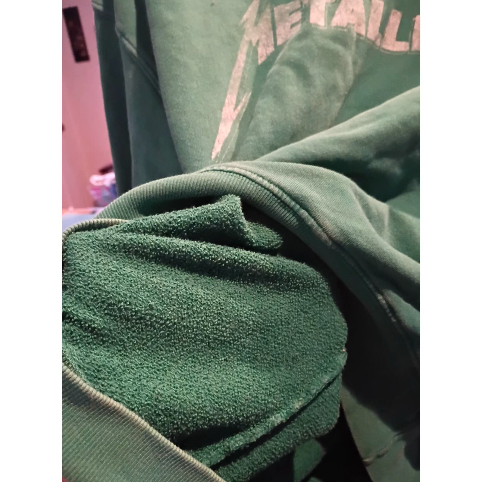 Vintage VINTAGE Metallica Pullover Sweatshirt Green Size S Unisex USA Daydreamer Shirt Size US S / EU 44-46 / 1 - 5 Thumbnail