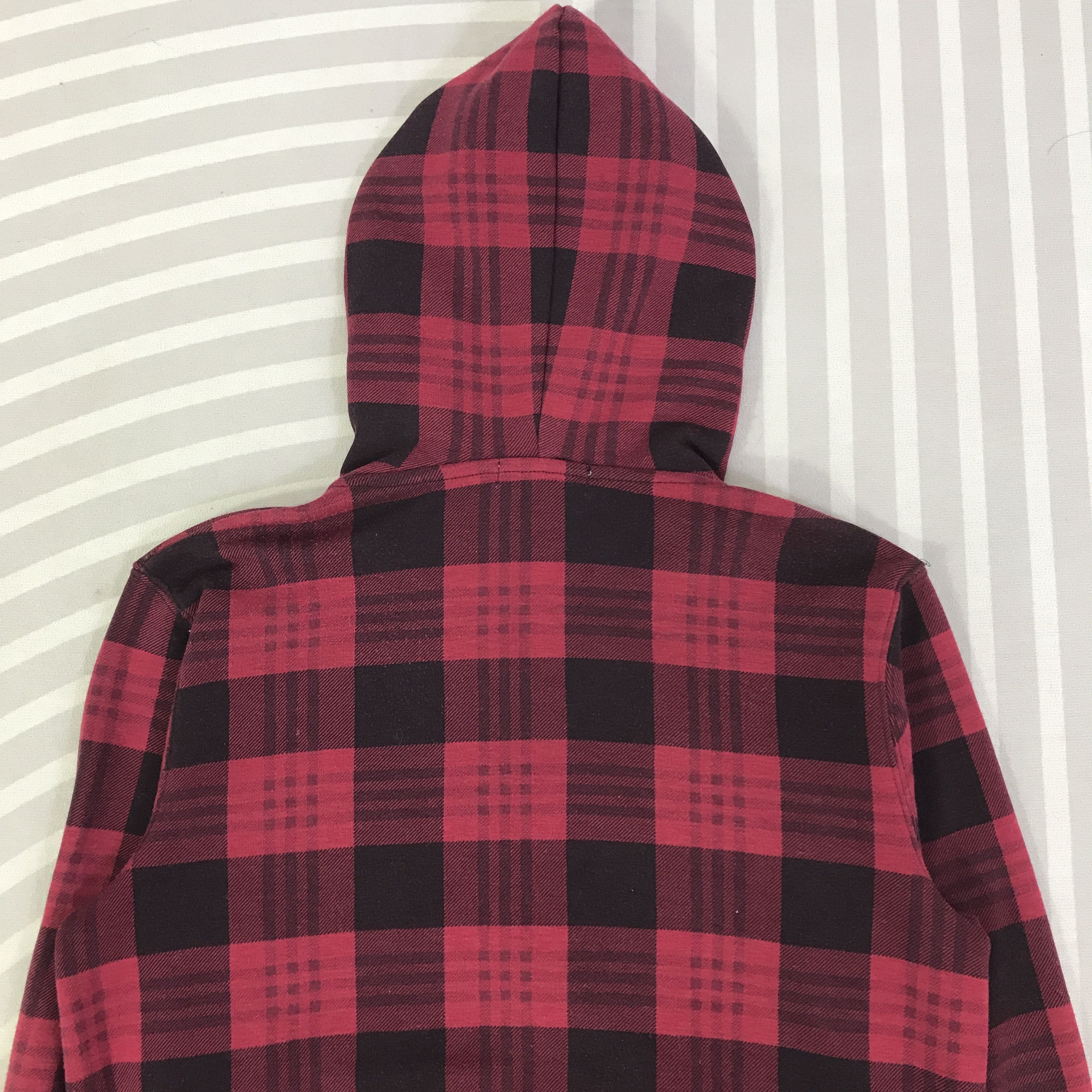 Japanese Brand Vintage Moco Moco Jeans Tartan Hoodies K115B13 Size US M / EU 48-50 / 2 - 4 Thumbnail