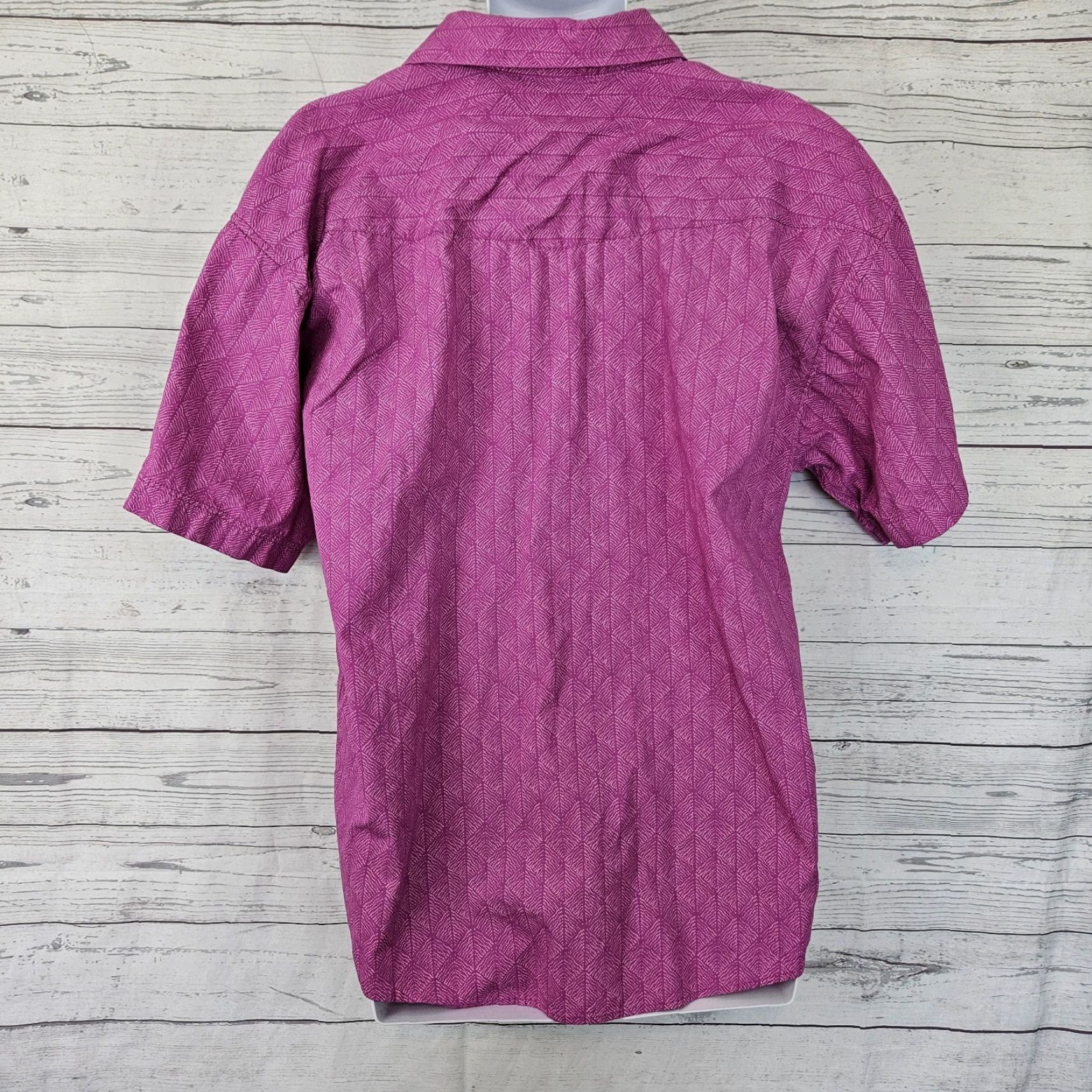 Vintage VINTAGE Panhandle Mens Pearl Snap Shirt Sz Large Pink Short Sleeve Cotton Size US L / EU 52-54 / 3 - 3 Thumbnail