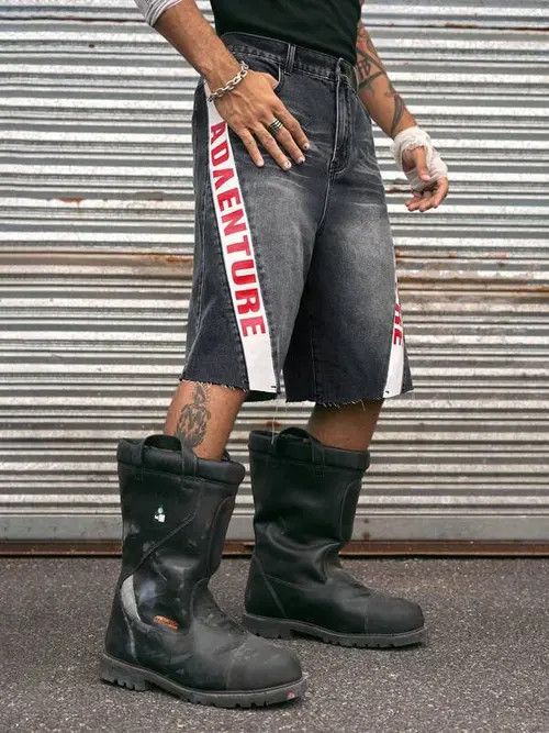 Japanese Brand × Vintage Y2K Vintage WASHED distressed jorts shorts Size US 33 - 2 Thumbnail